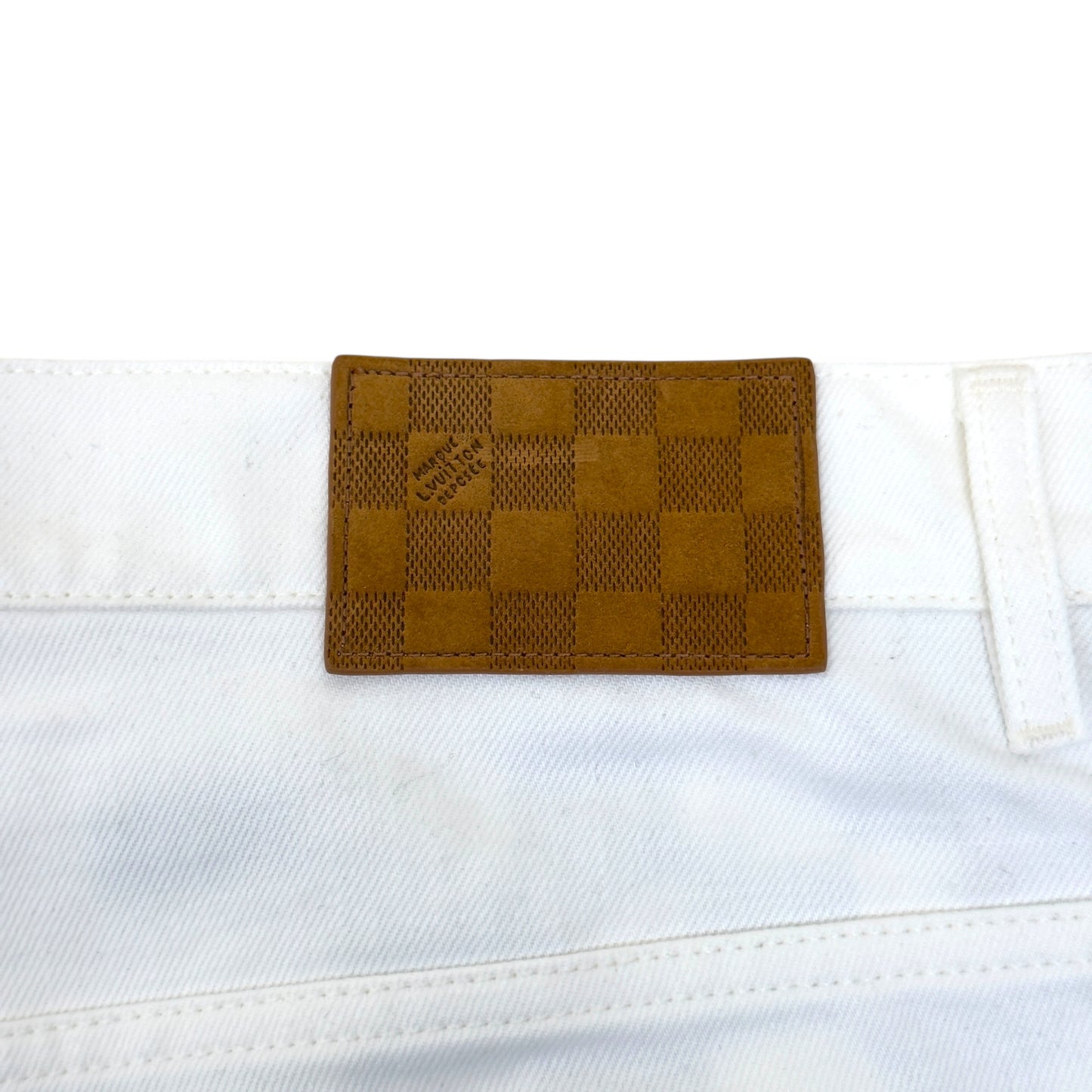 LOUIS VUITTON SKATE FIT DENIM JEANS LUXURY WHITE W36”