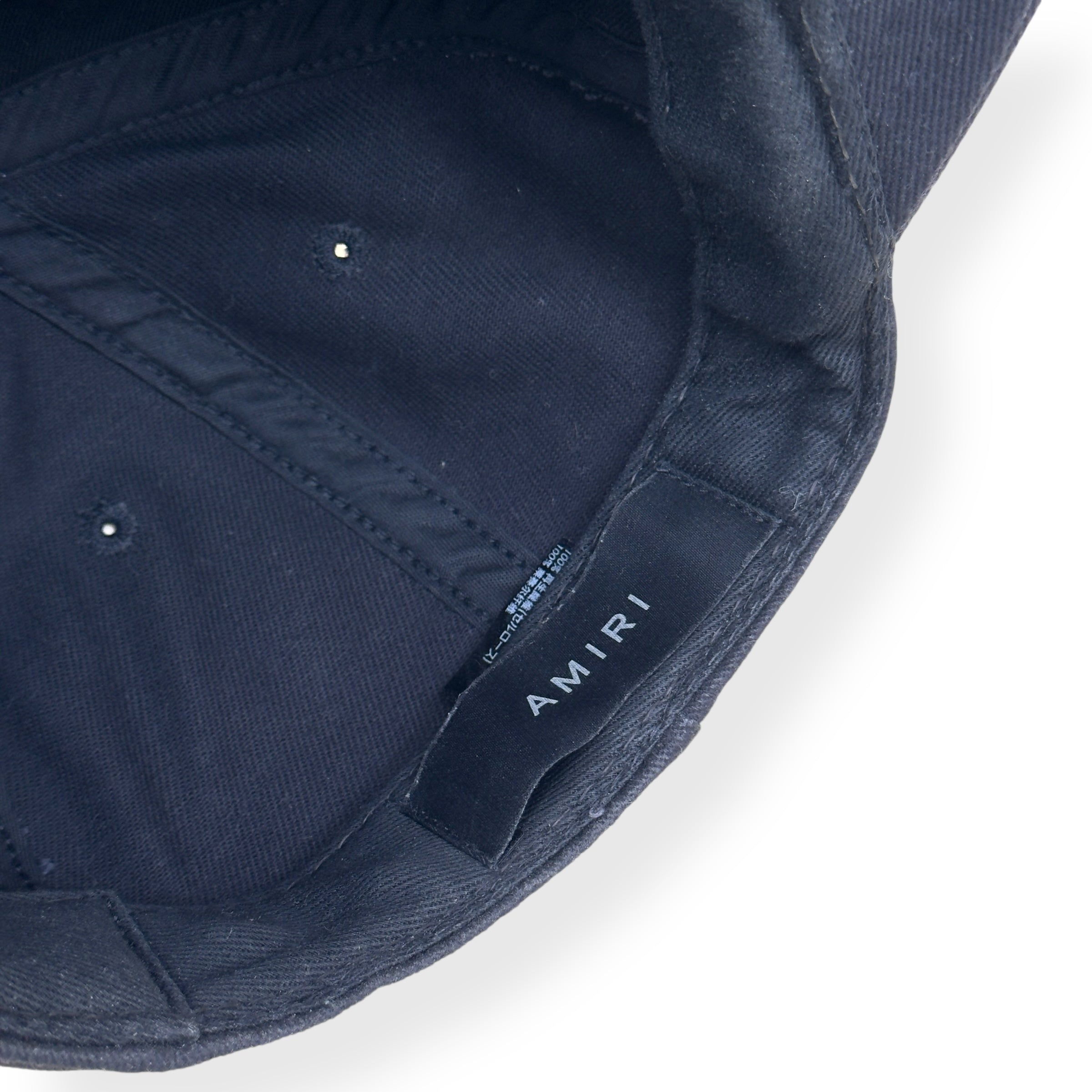 AMIRI LOGO 22 BASEBALL CAP BLACK / WHITE S