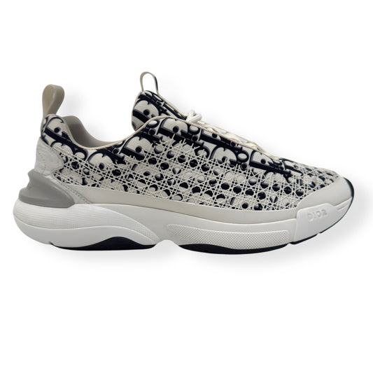 DIOR B24 OBLIQUE CANNAGE MOTIF SNEAKER WHITE / BLACK 43 / UK9