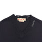 MARNI DISTRESSED KNIT VEST BLACK / WHITE 48 / S