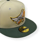 NEW ERA LOS ANGELES 50TH ANNIVERSARY 59FIFTY FLAT CAP CREAM / GREEN