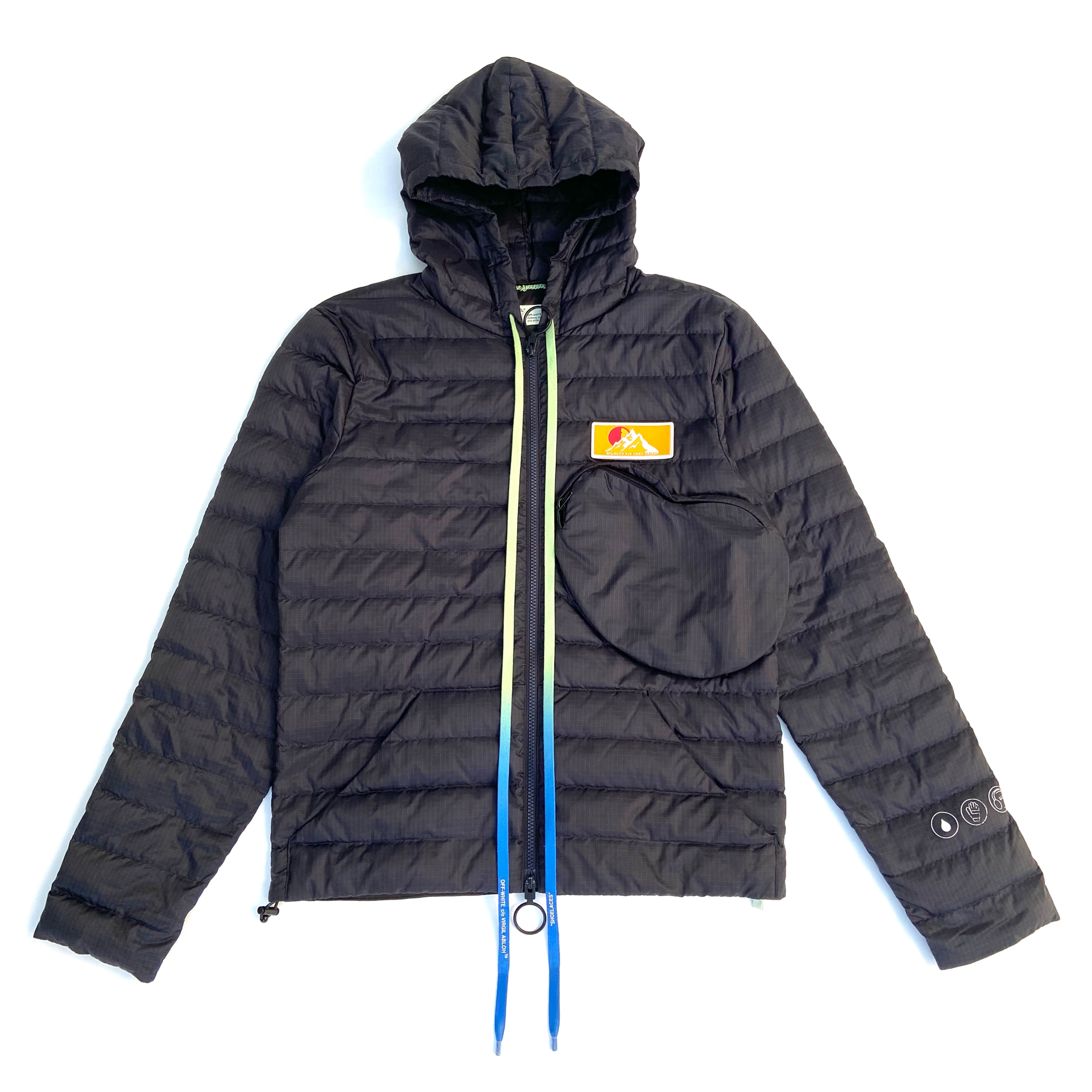 OFF-WHITE PUFFER JACKET NAVY XS