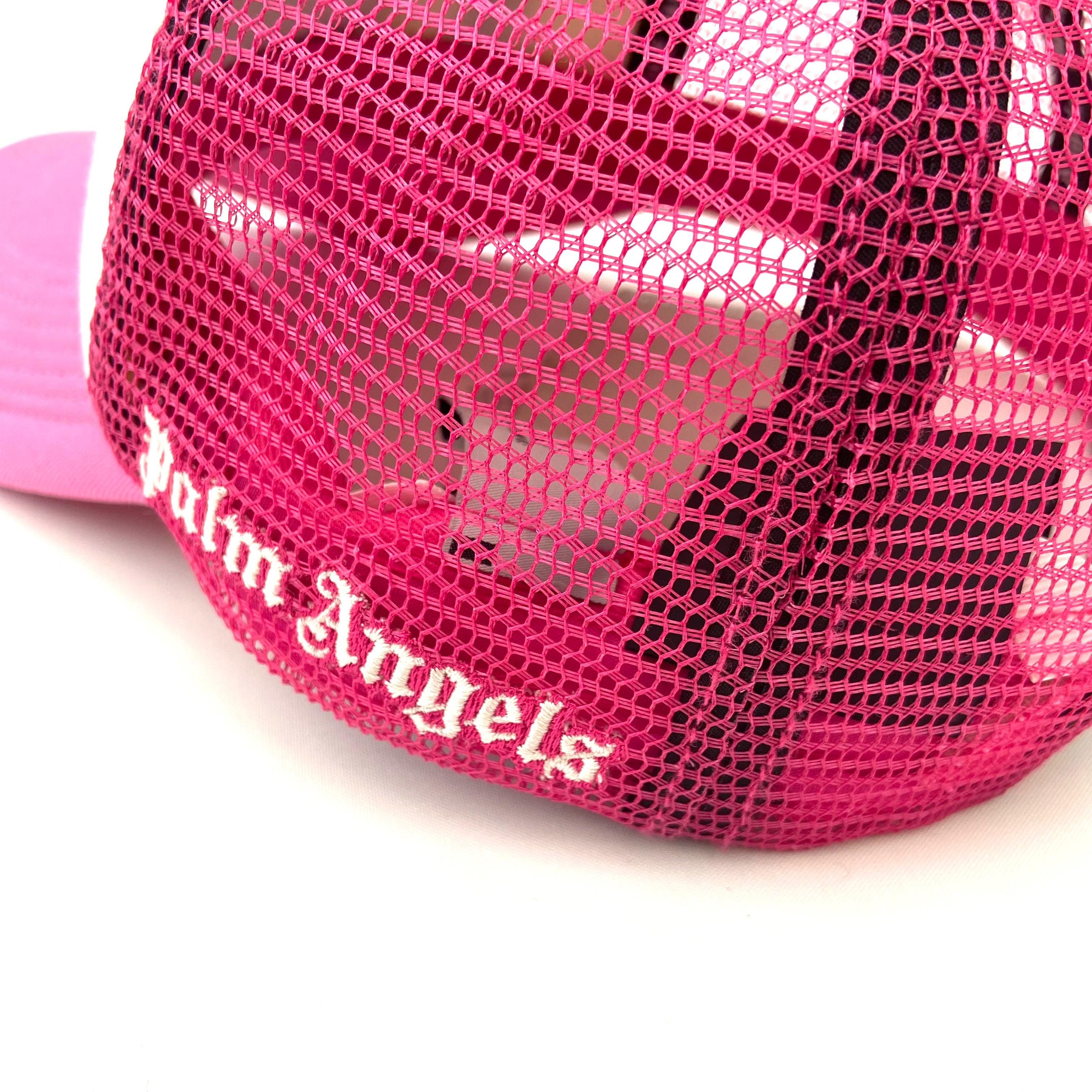 PALM ANGELS TRUCKER HAT PINK