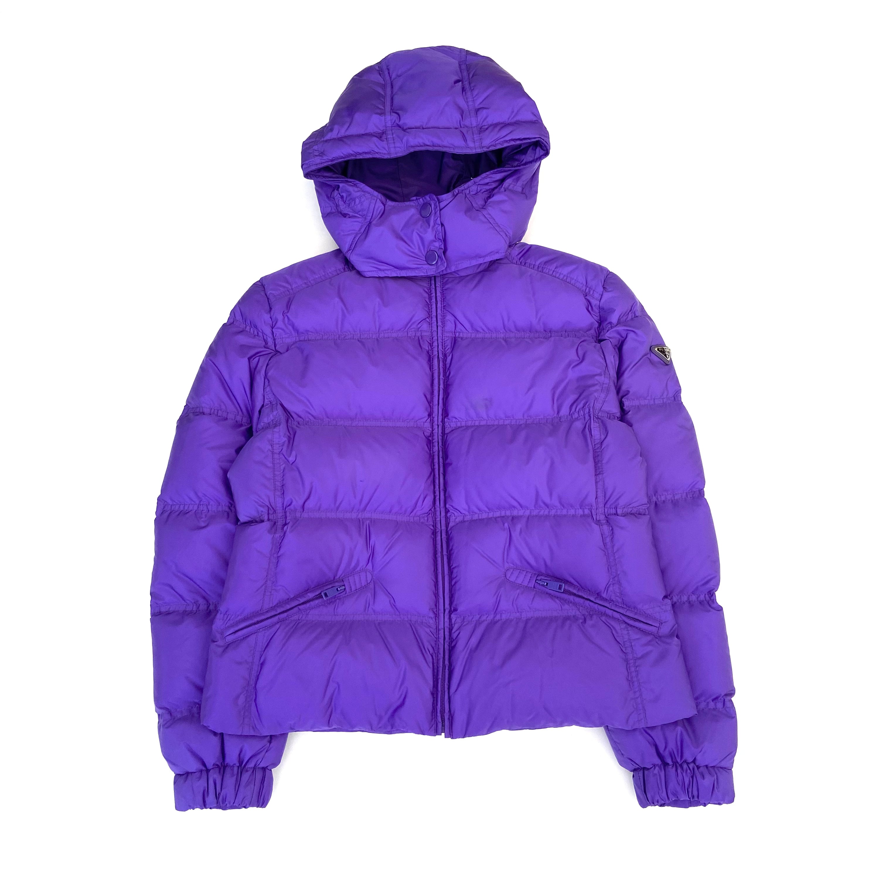 PRADA PUFFER PURPLE S