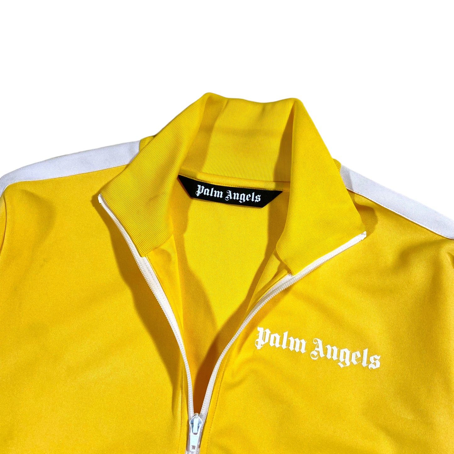 PALM ANGELS ZIP UP TRACK TOP YELLOW M