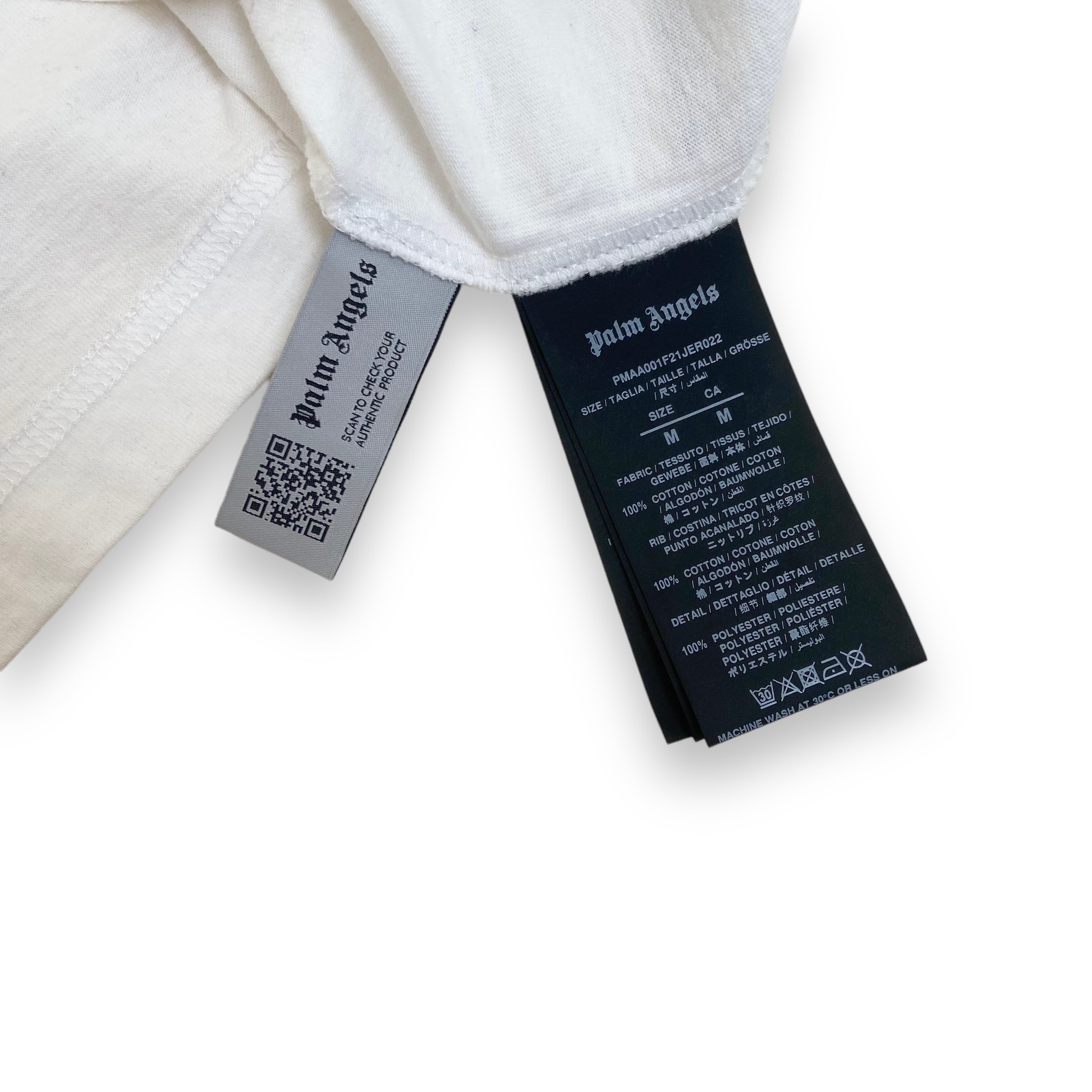 PALM ANGELS SPRAY T-SHIRT WHITE M