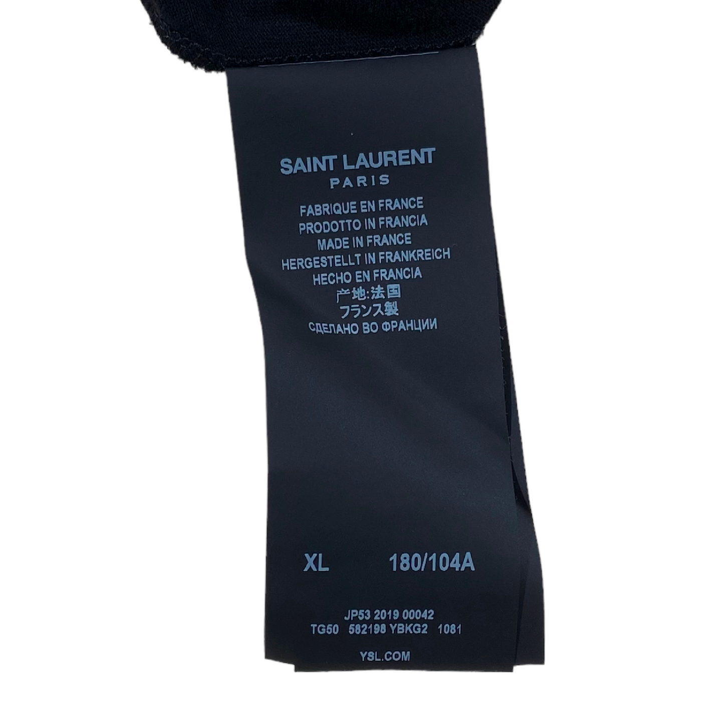 SAINT LAURENT PALM T-SHIRT BLACK XL