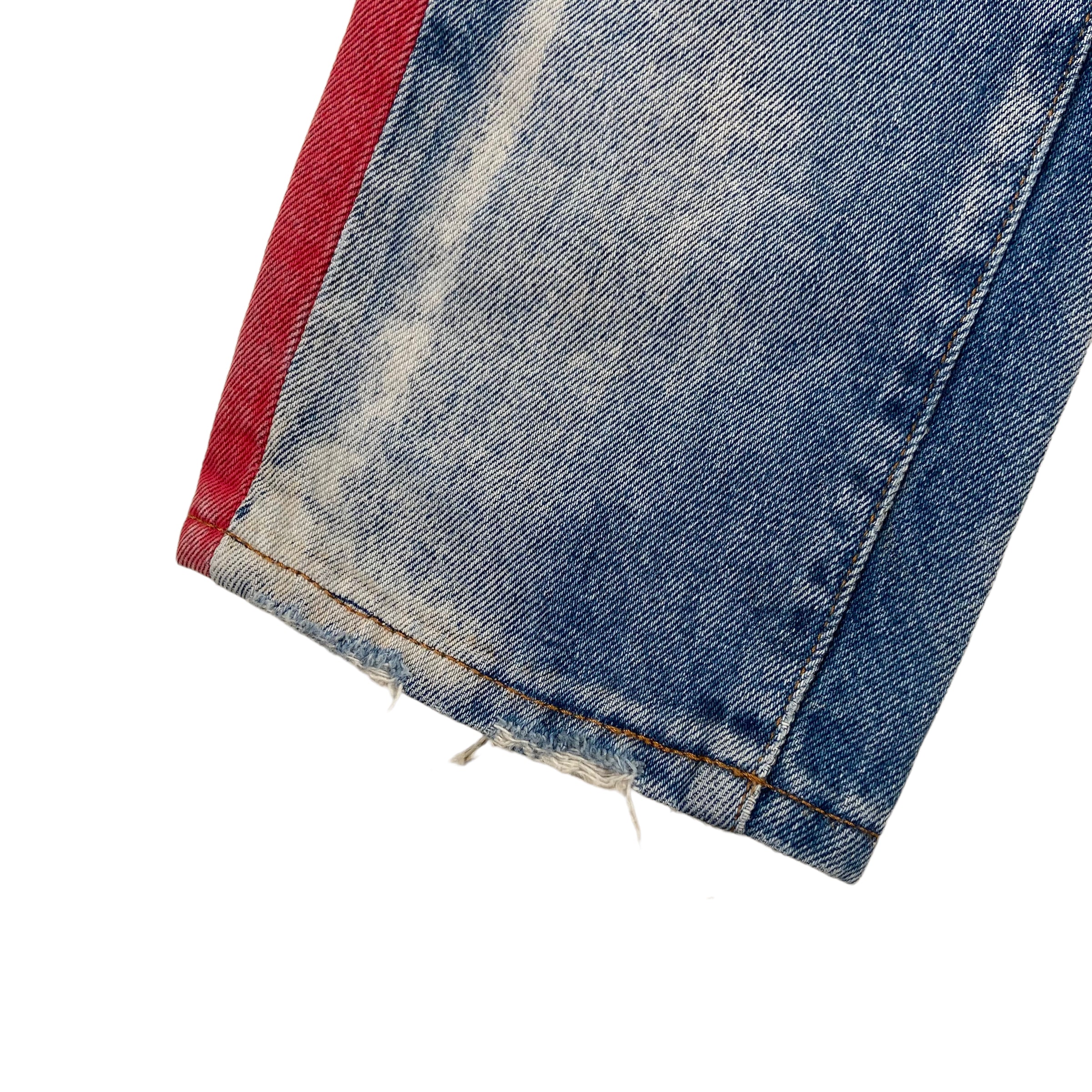 OFF-WHITE WASHED DENIM JEANS 31W