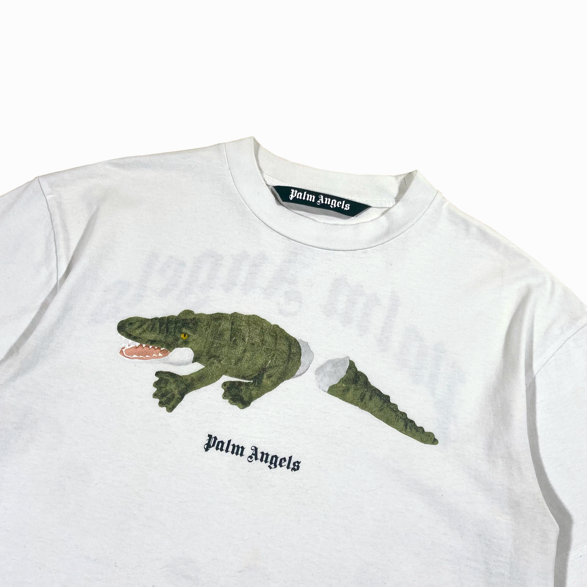 PALM ANGELS CROC T-SHIRT WHITE L