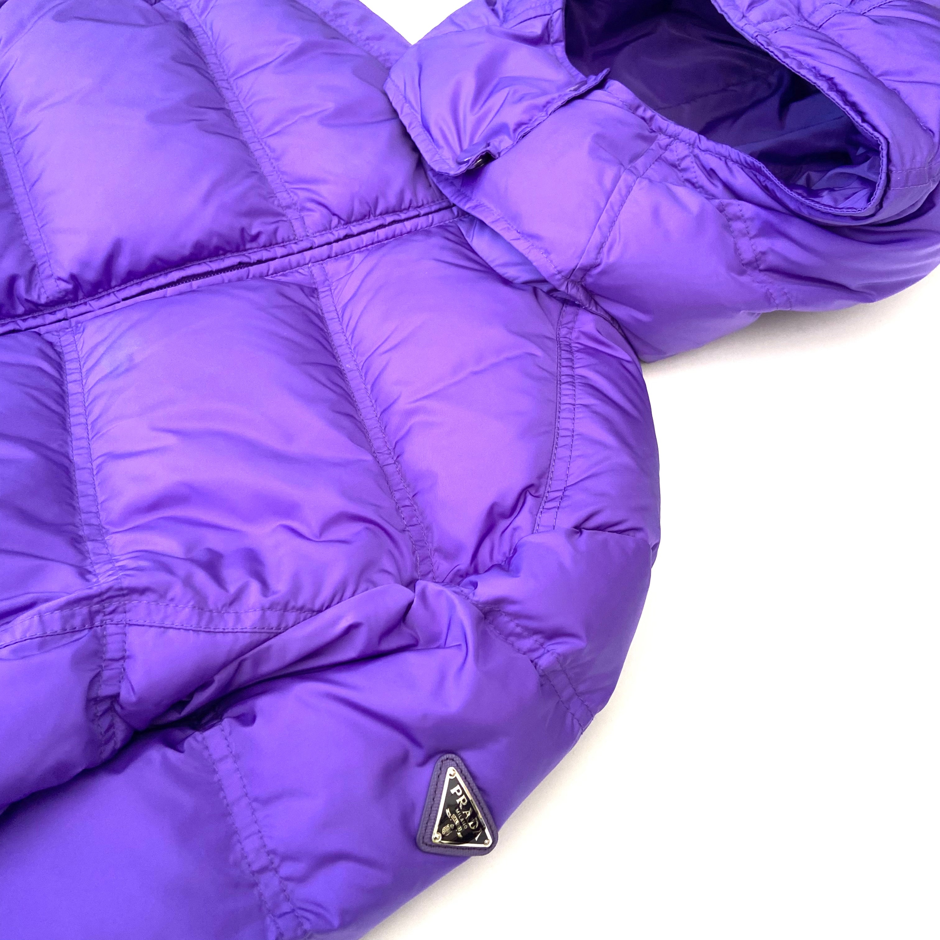 PRADA PUFFER PURPLE S
