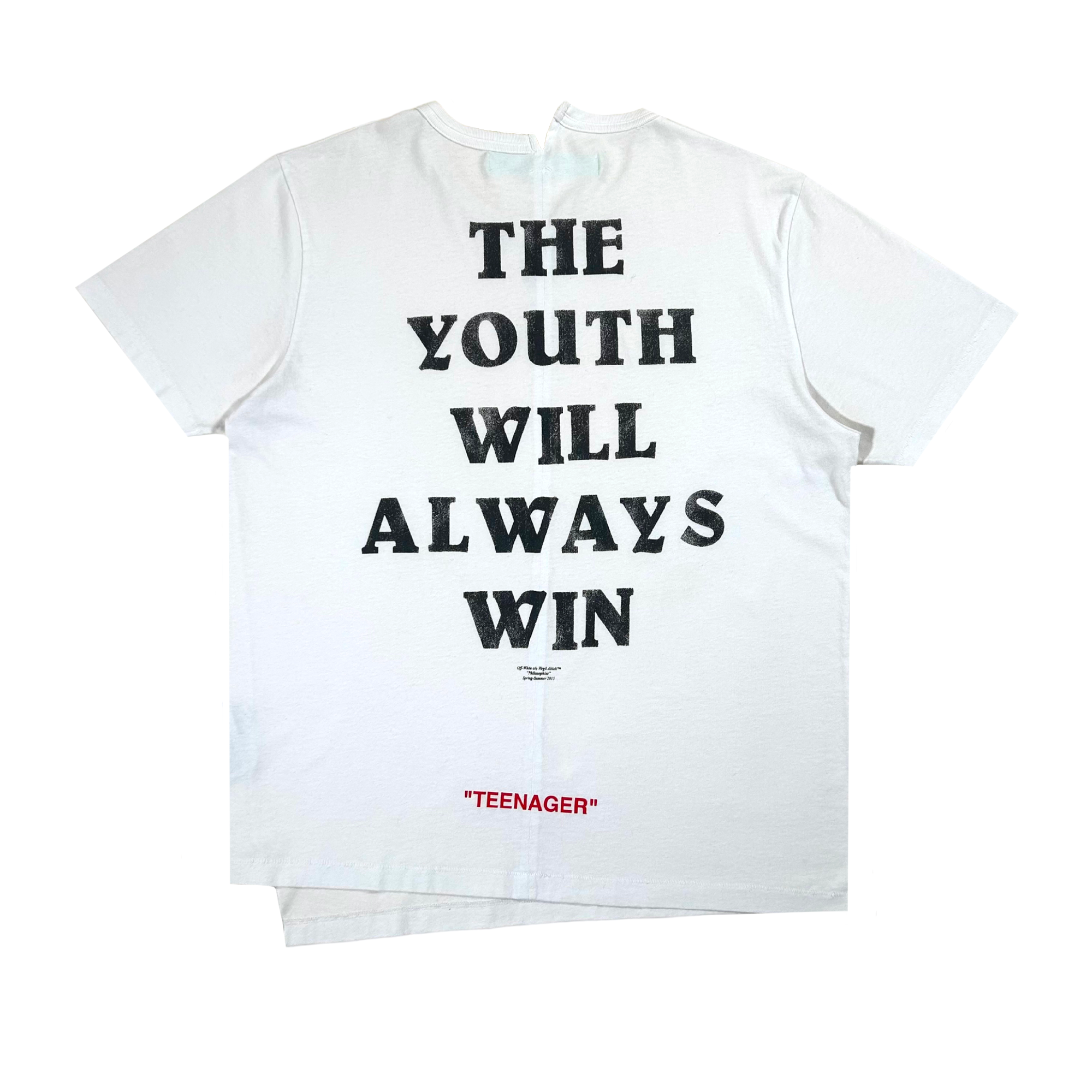 OFF WHITE GRAPHIC PRINT T-SHIRT WHITE L