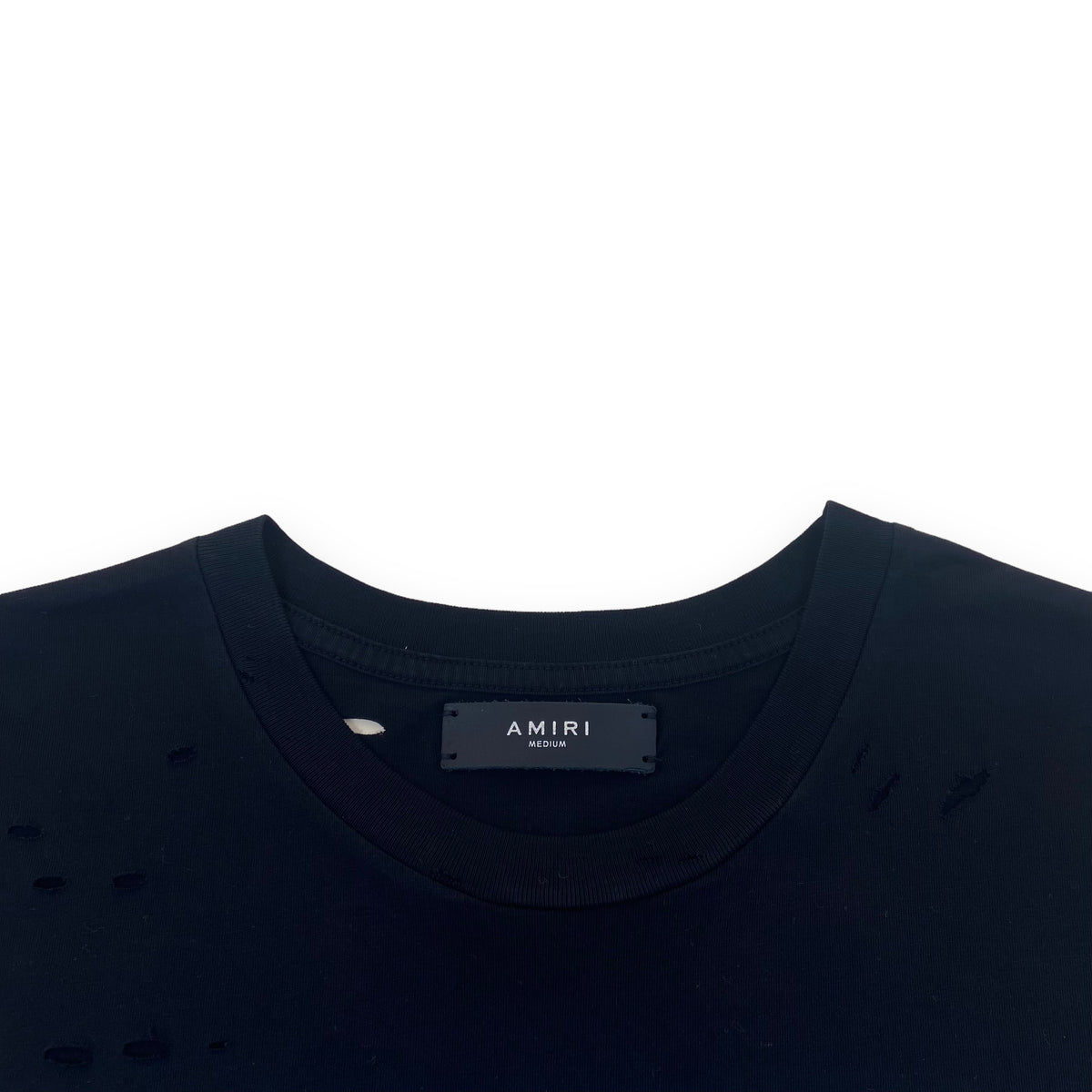 AMIRI HOLLYWOOD DEMONS DISTRESSED T-SHIRT BLACK M