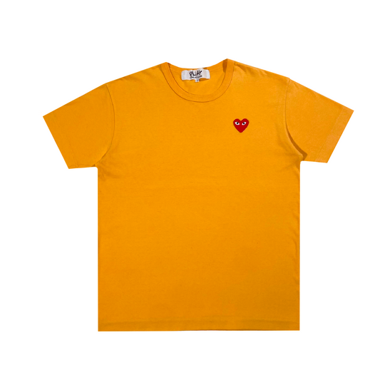 CDG PLAY T-SHIRT YELLOW L