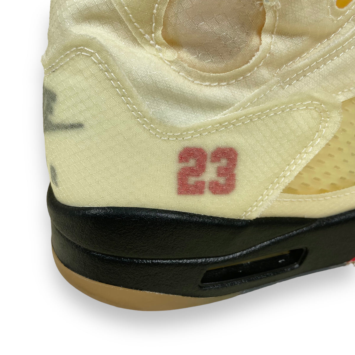 OFF WHITE X JORDAN 5 SAIL SNEAKERS UK10