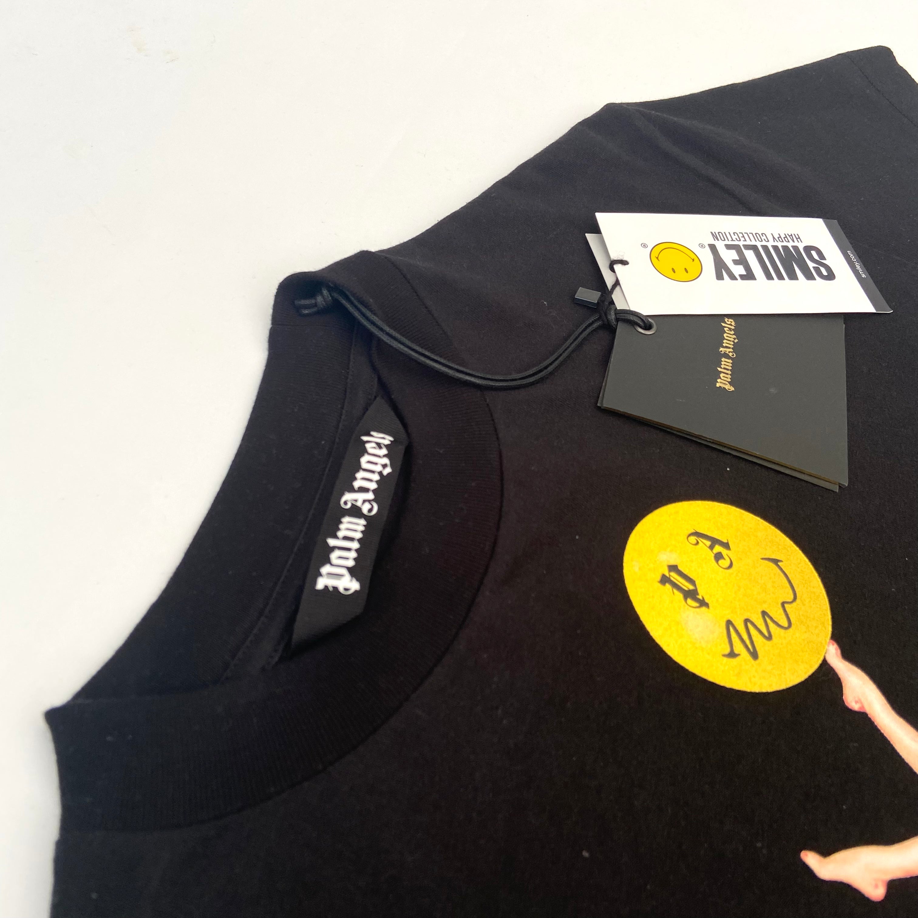 PALM ANGELS X SMILEY T-SHIRT BLACK XS
