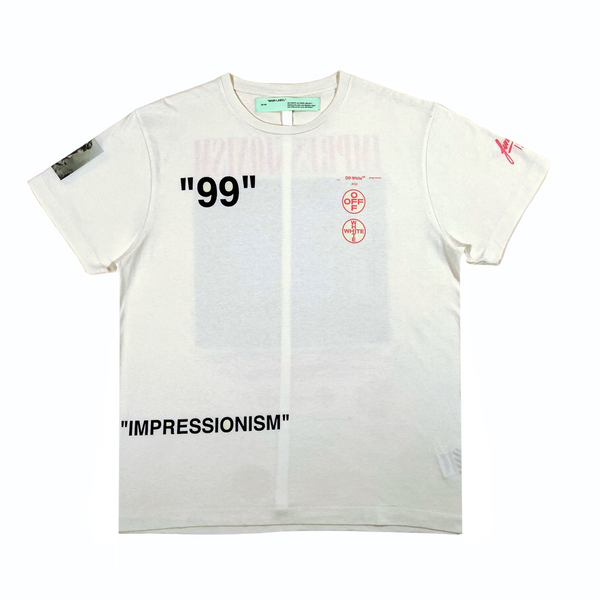 OFF WHITE IMPRESSIONISM T SHIRT WHITE XS Wylist