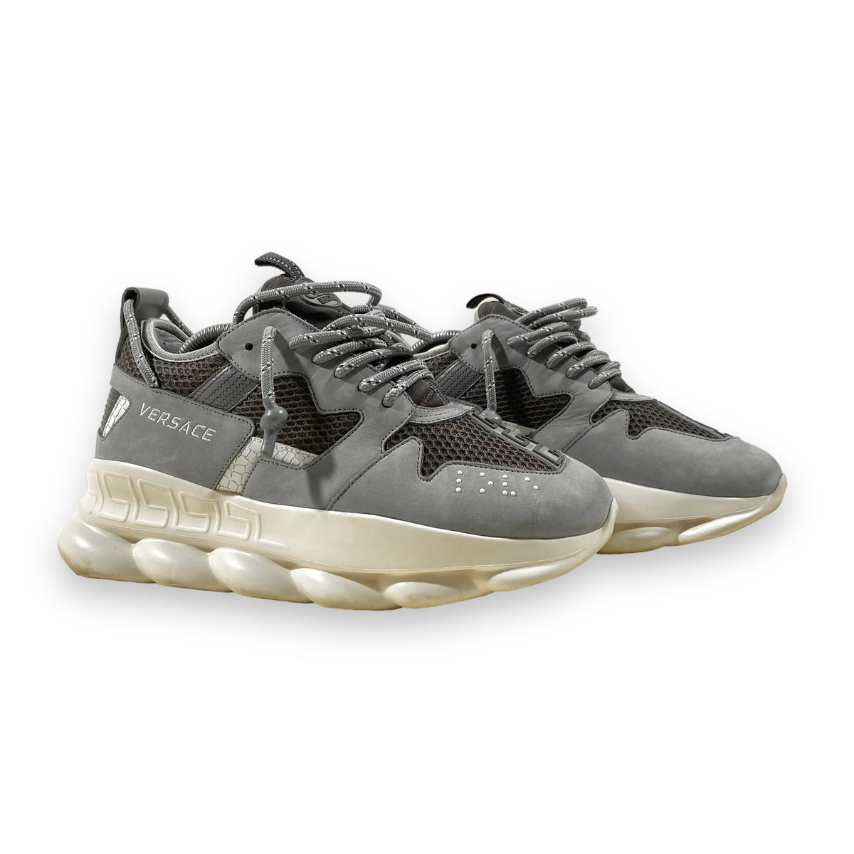 VERSACE CHAIN REACTIONS GREY UK8