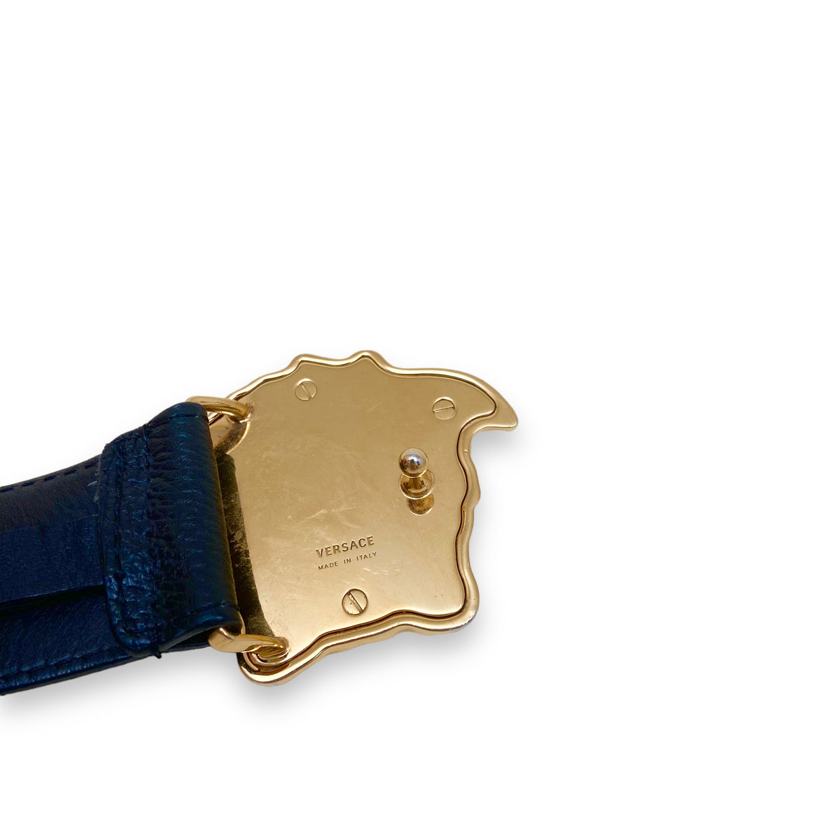VERSACE BELT BLACK / GOLD