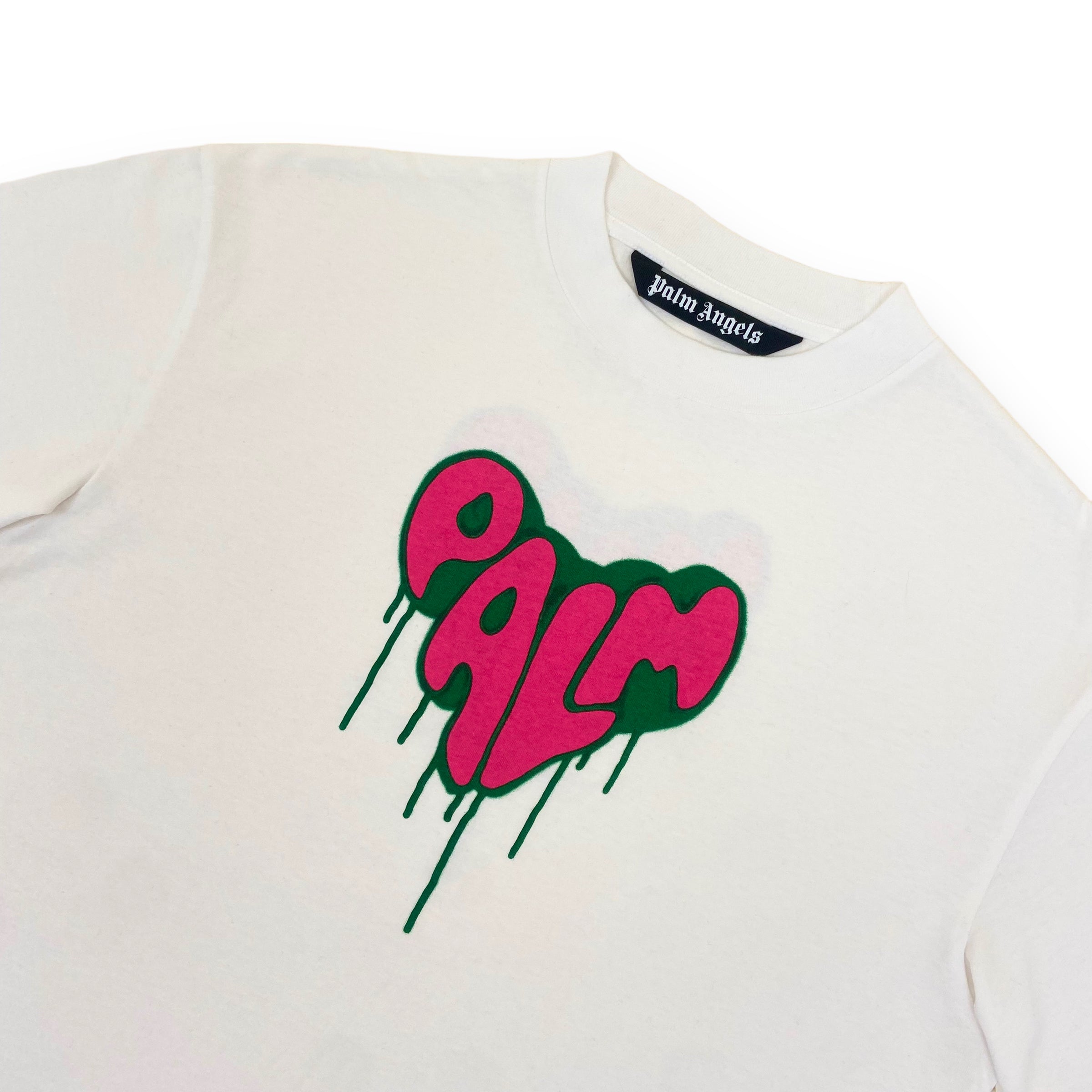 PALM ANGELS SPRAY T-SHIRT WHITE M