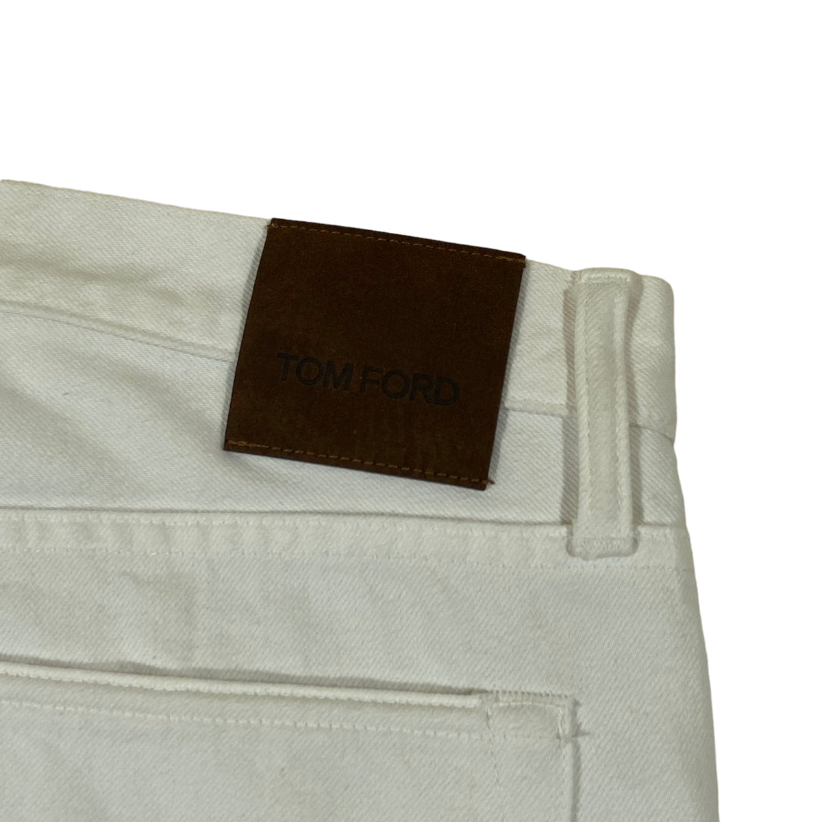 TOM FORD WHITE DENIM JEANS 36W