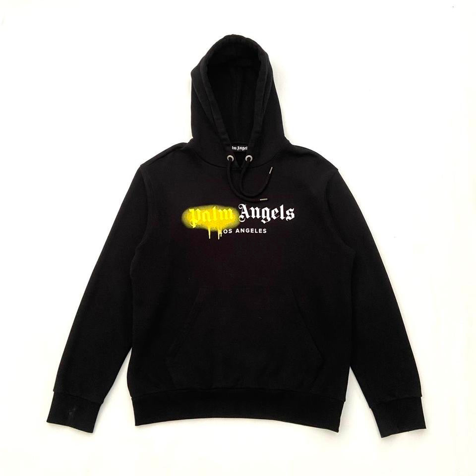 PALM ANGELS SPRAY PAINT HOODIE BLACK M