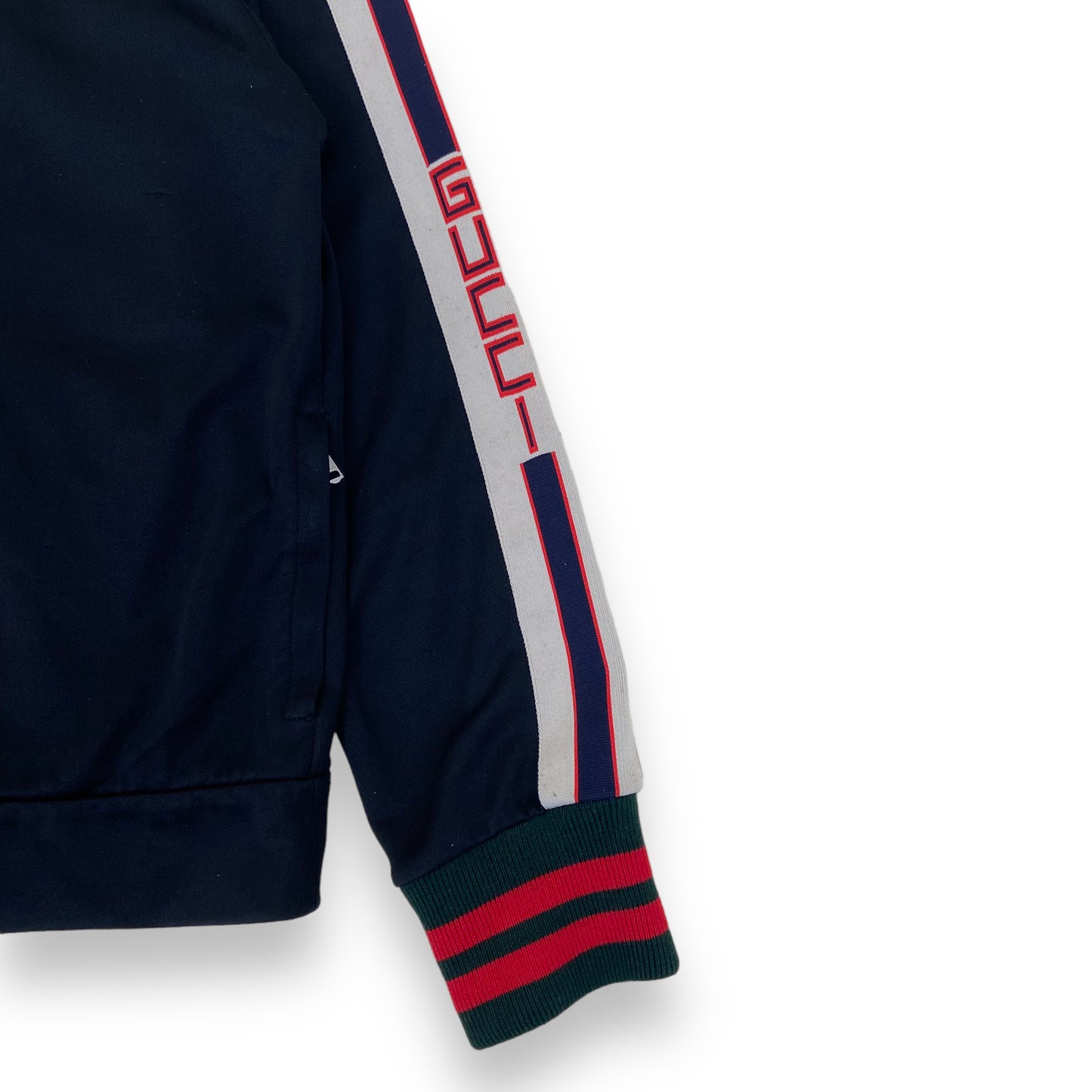 GUCCI TAPED LOGO TRACK JACKET BLACK M