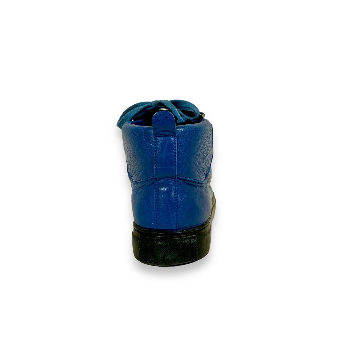 BALENCIAGA ARENA HIGH TOP SNEAKERS BLUE UK8
