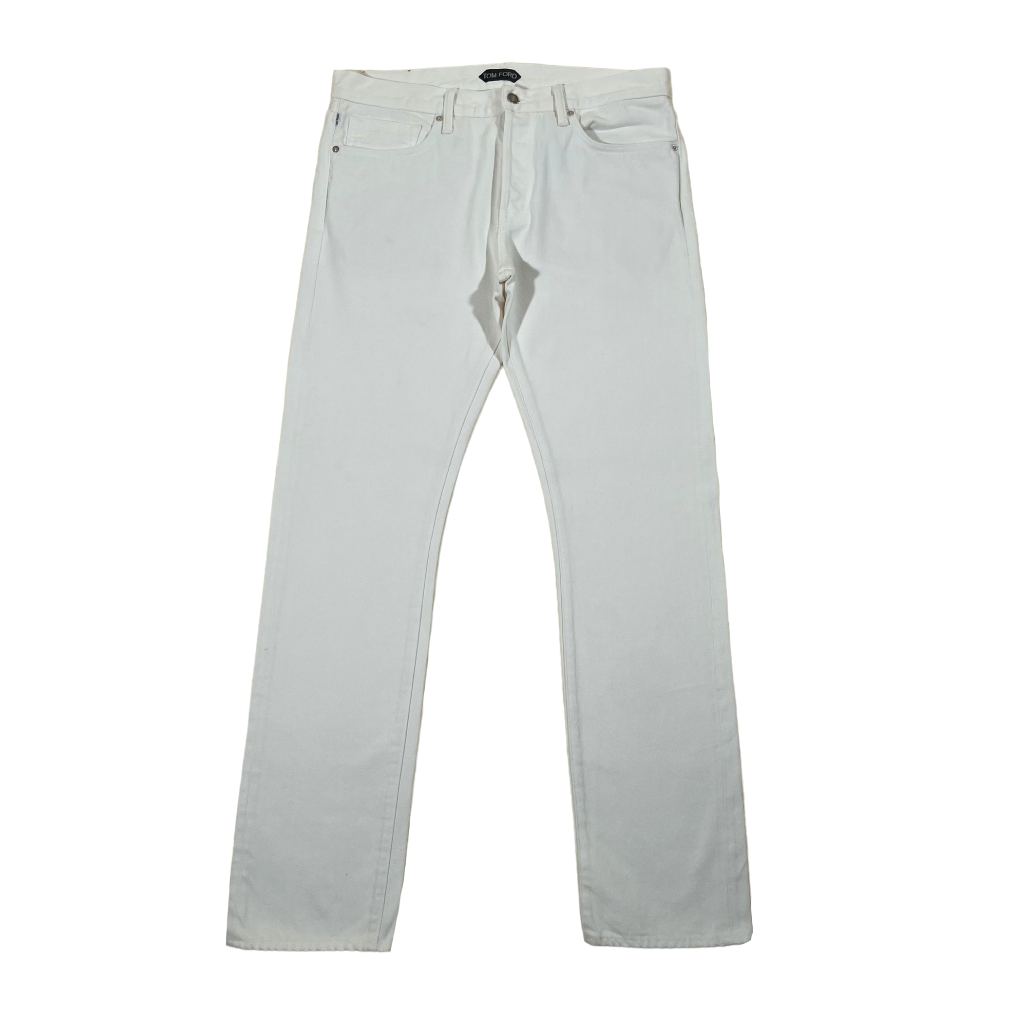 TOM FORD WHITE DENIM JEANS 36W
