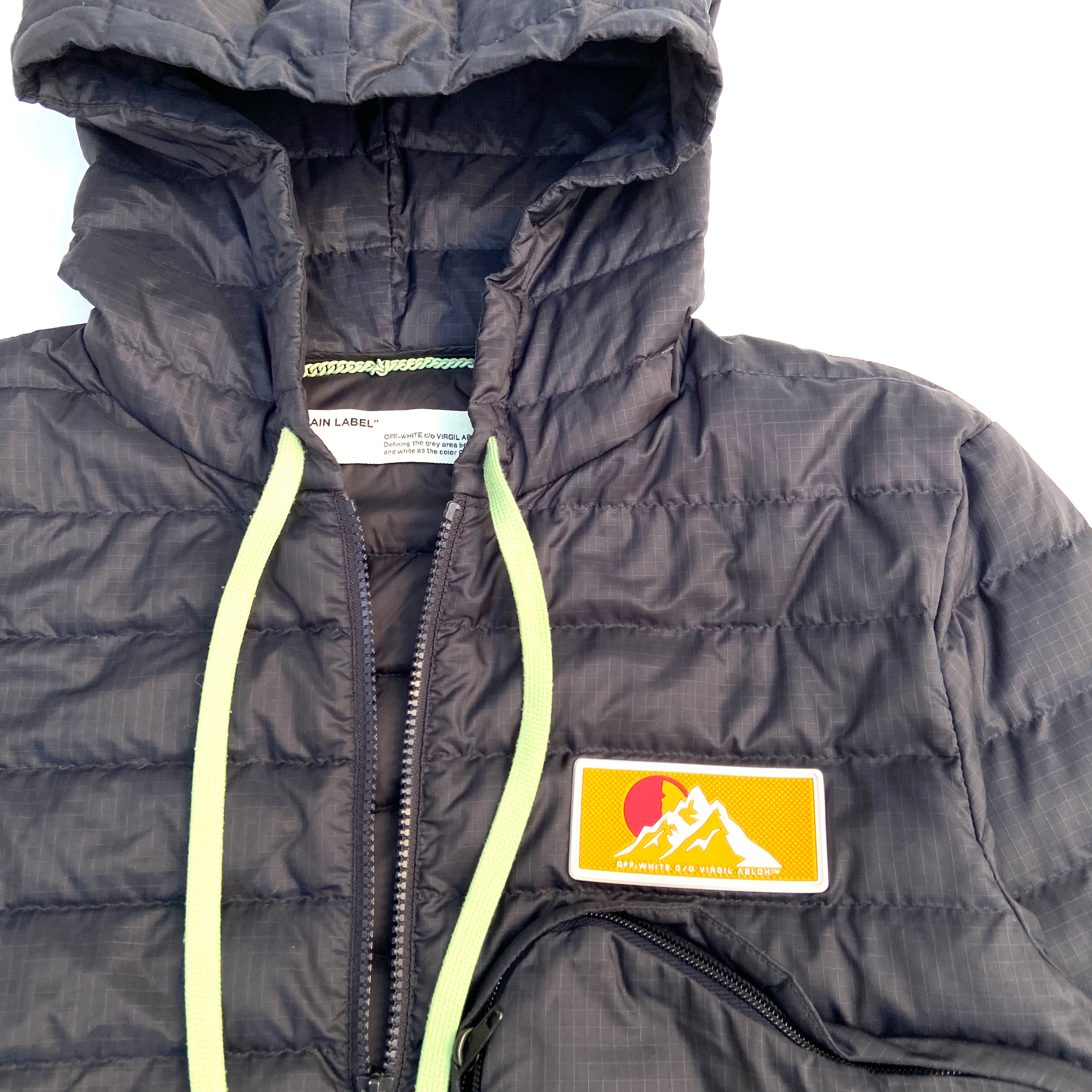 OFF-WHITE PUFFER JACKET NAVY XS