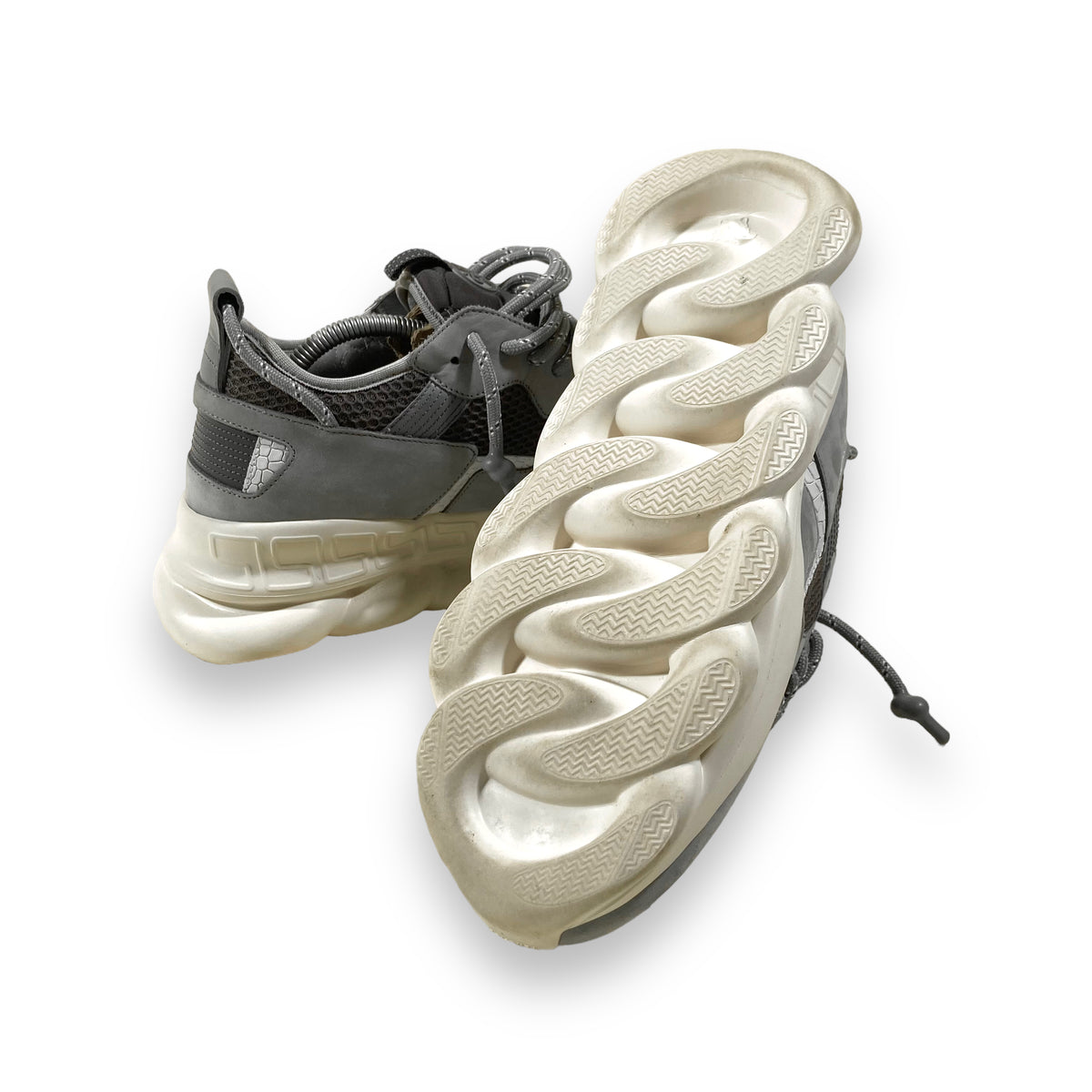 VERSACE CHAIN REACTIONS GREY UK8