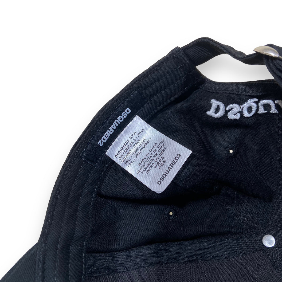DSQUARED2 DEAN & DAN CAP BLACK