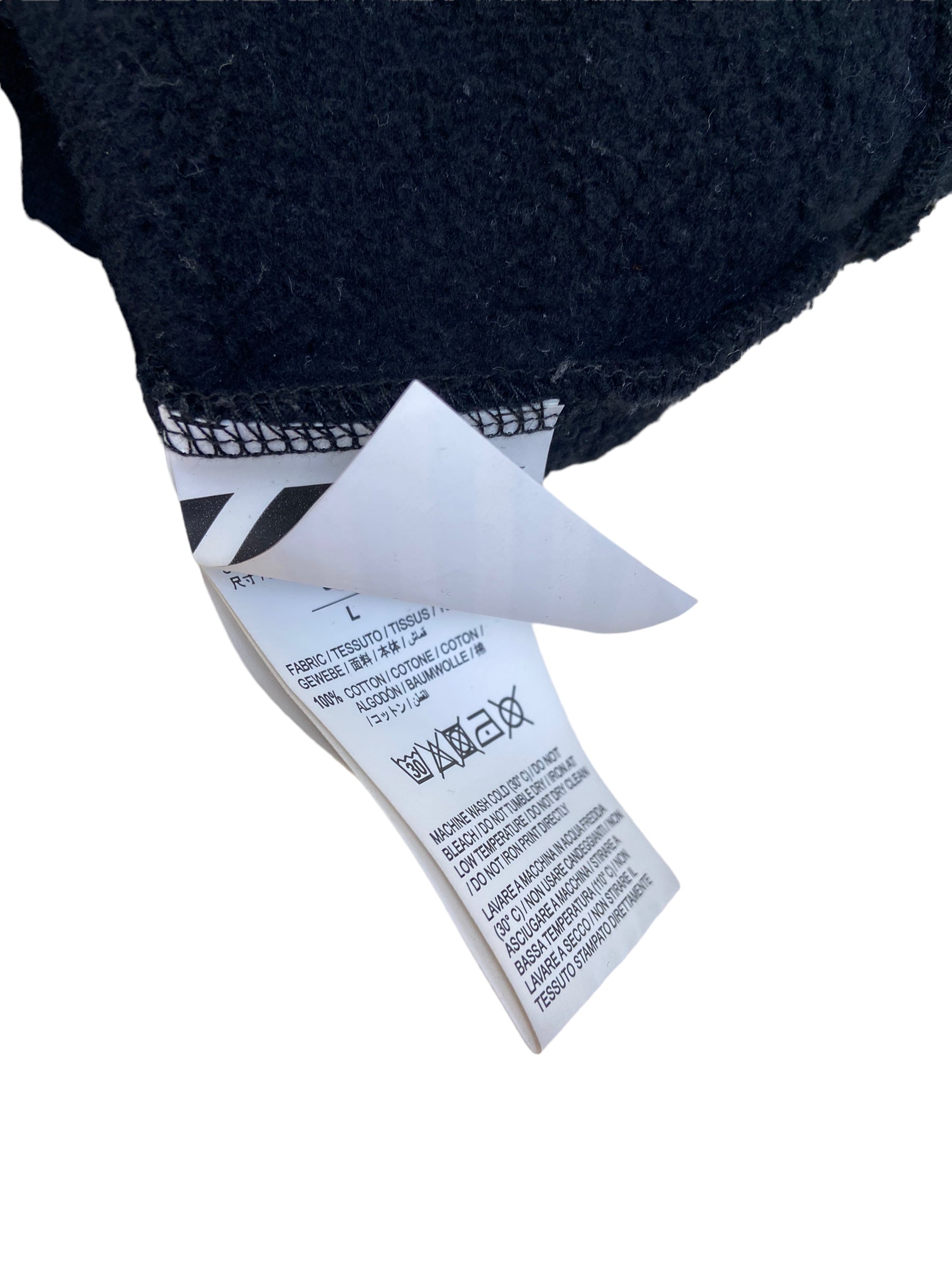 OFF-WHITE SWEATSHIRT BLACK L