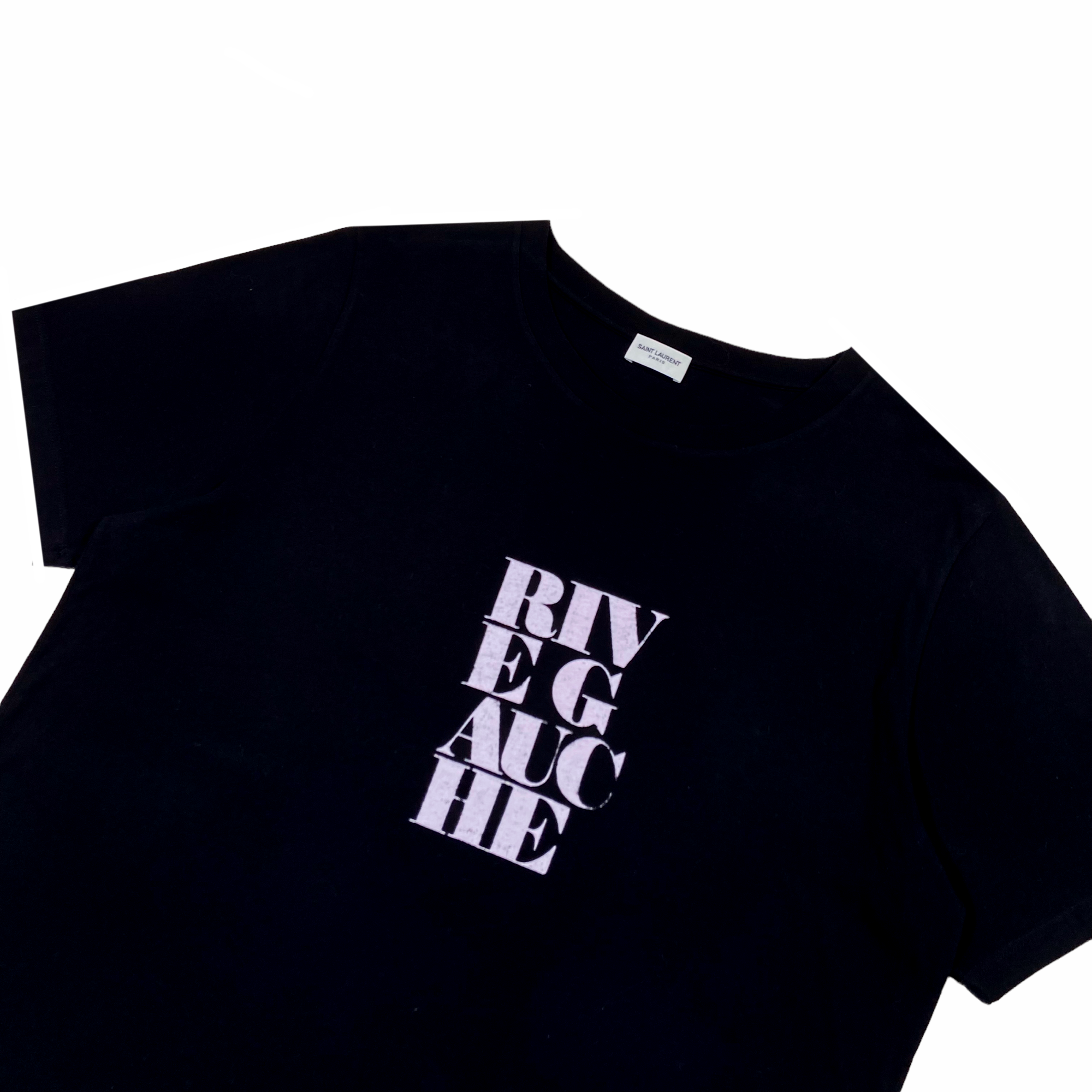 SAINT LAURENT RIVE GAUCHE T-SHIRT BLACK XL