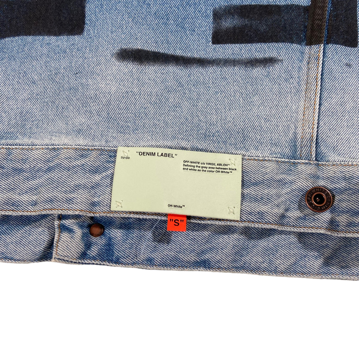 OFF-WHITE IMPRESSIONISMS DENIM JACKET BLUE M
