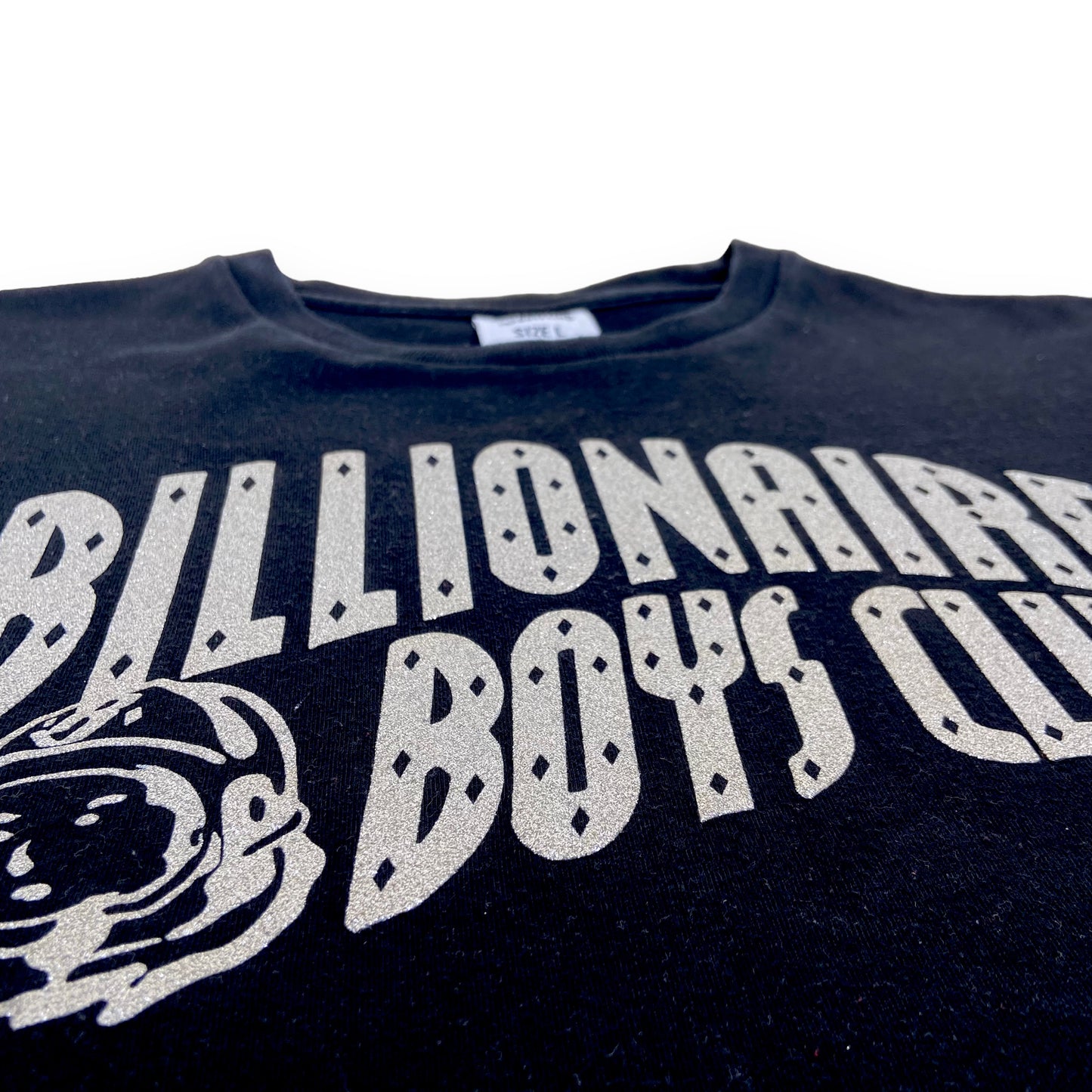 BILLIONAIRE BOYS CLUB GLITTER T-SHIRT BLACK L