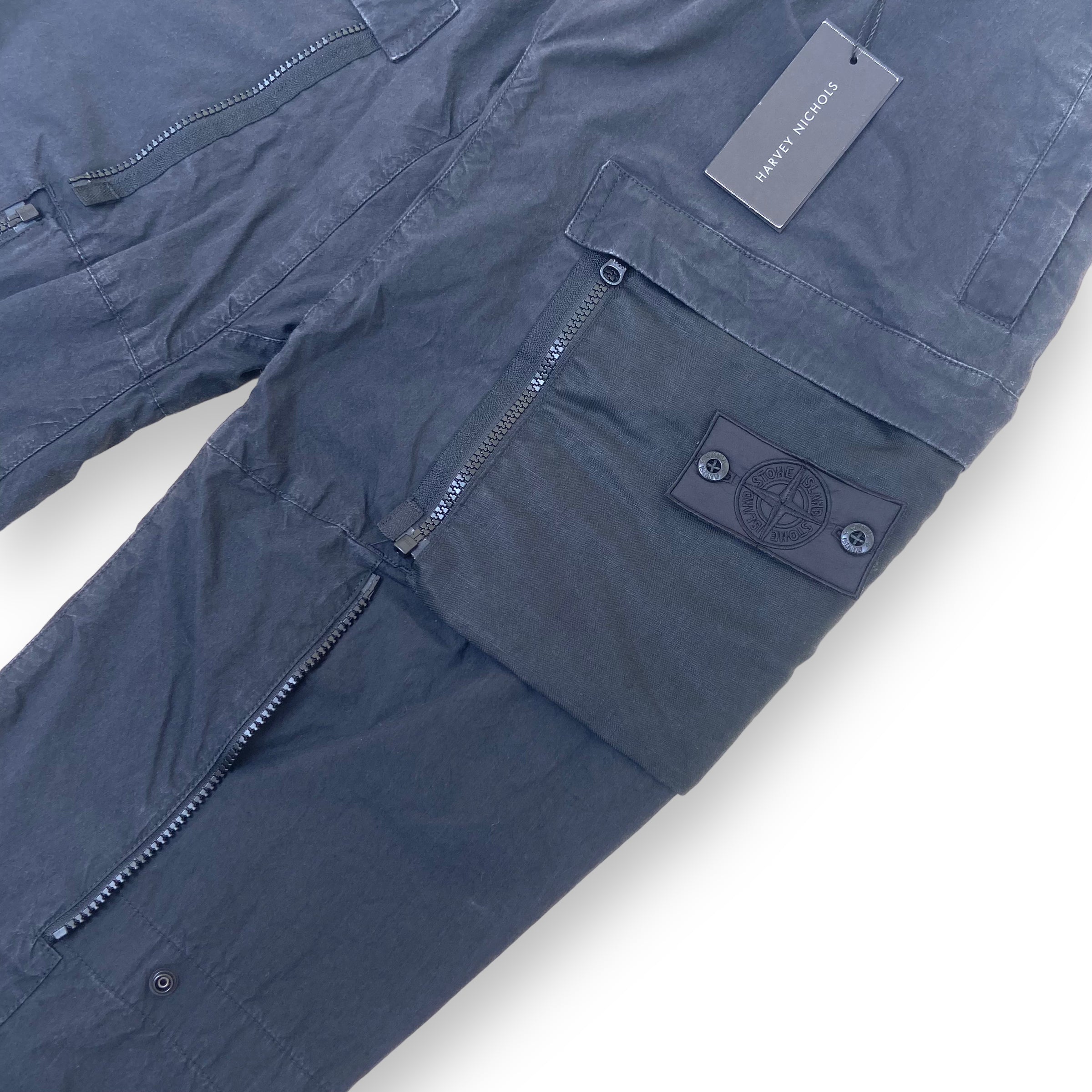 STONE ISLAND AW20 SHADOW PROJECT CARGO PANTS BLACK 30W