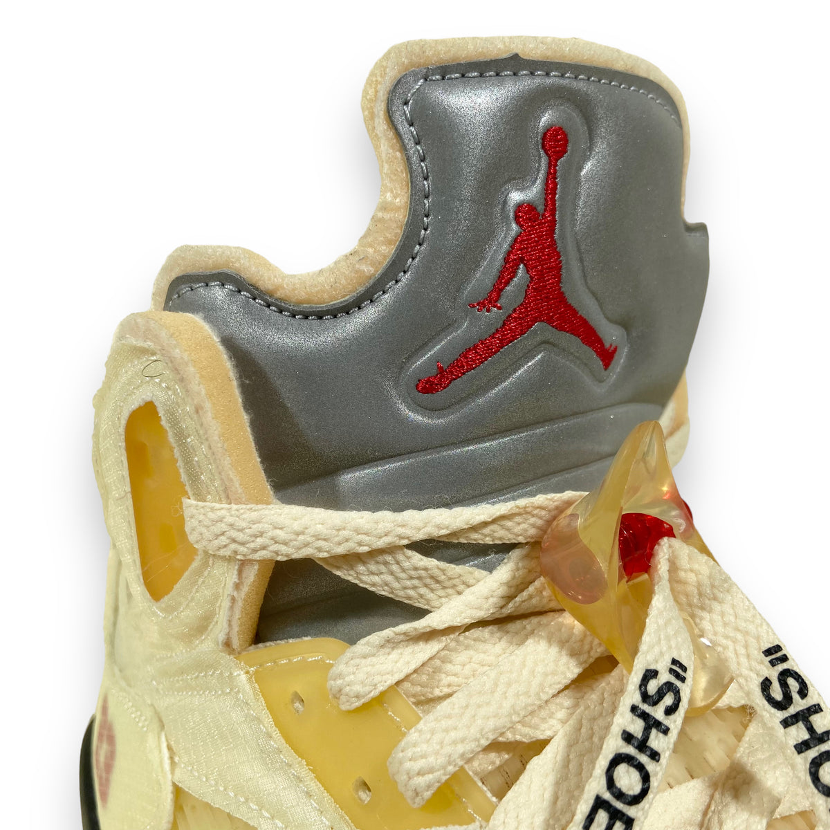 OFF WHITE X JORDAN 5 SAIL SNEAKERS UK10