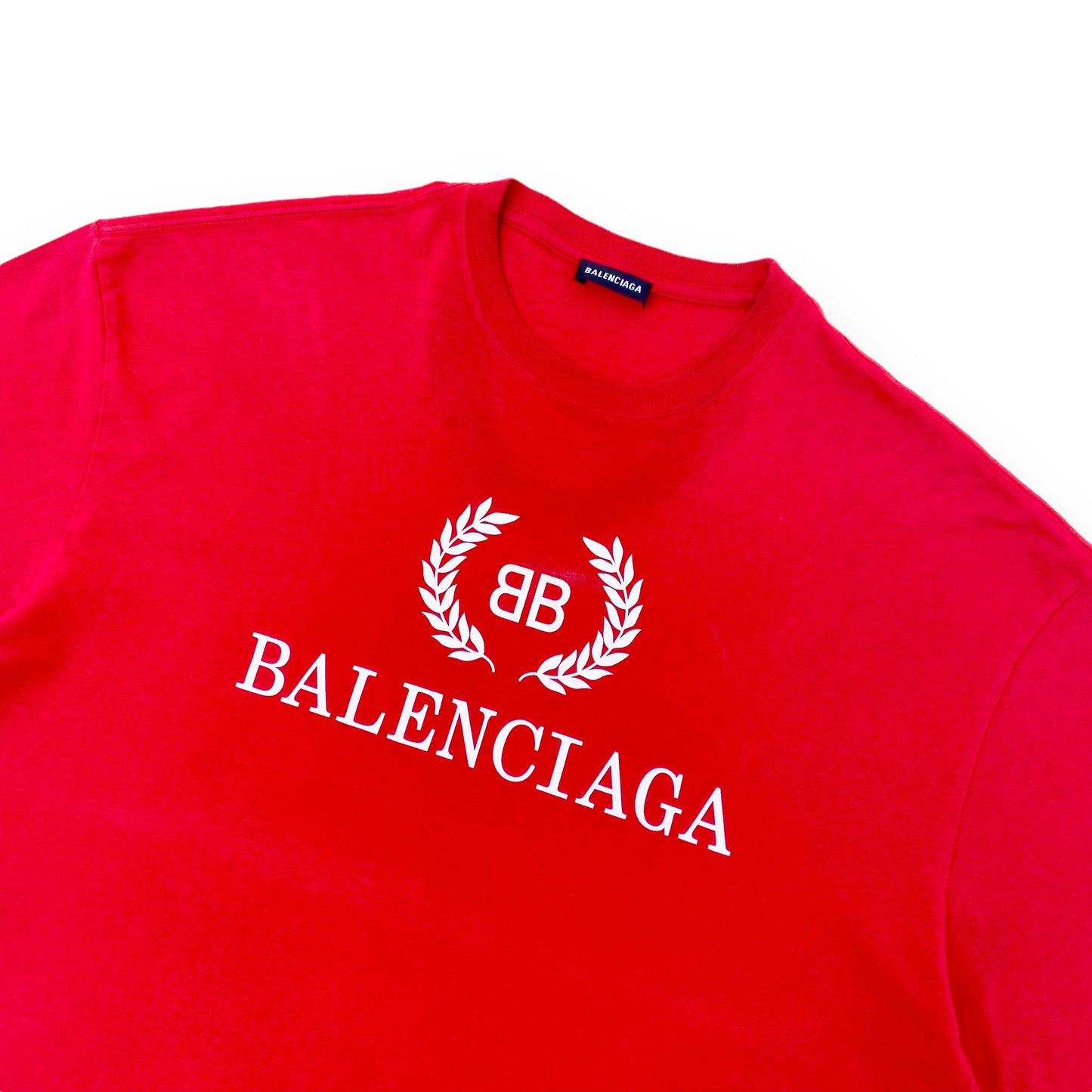 BALENCIAGA OVERSIZED T-SHIRT RED XS