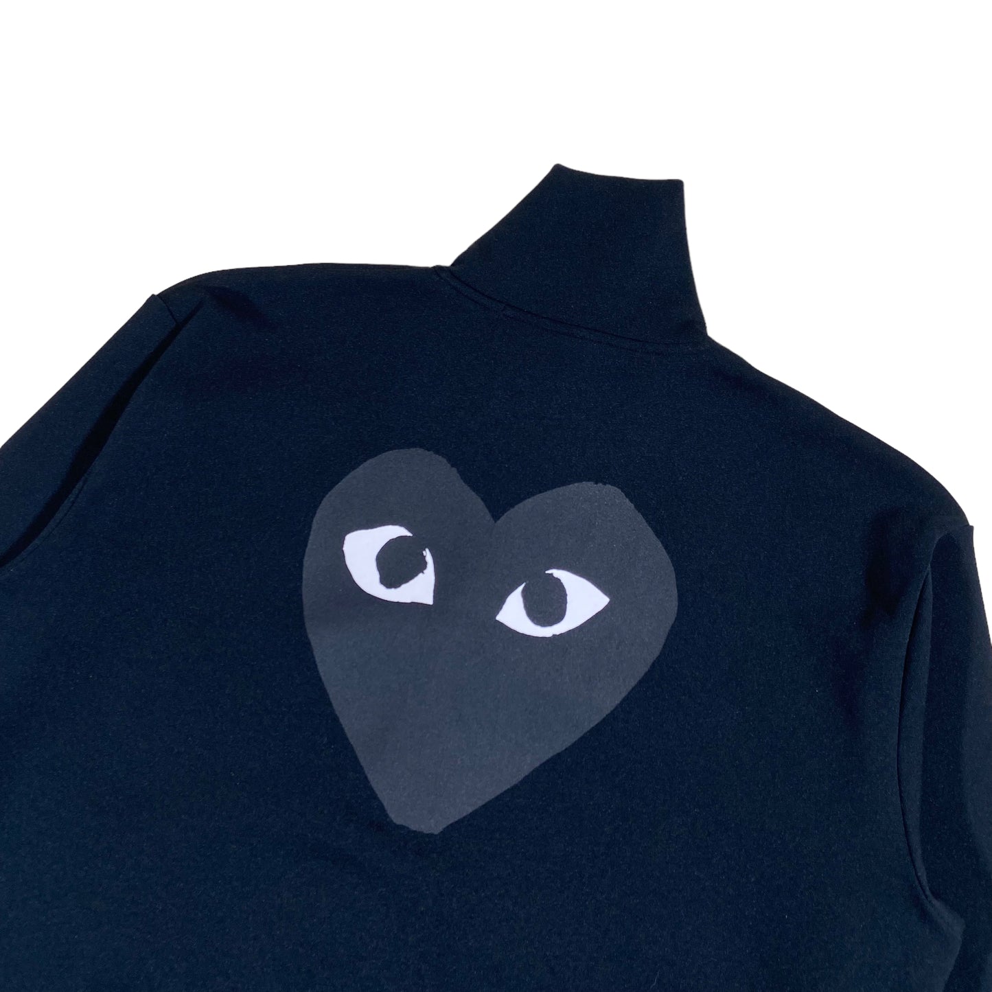 CDG PLAY ZIP UP BLACK XL