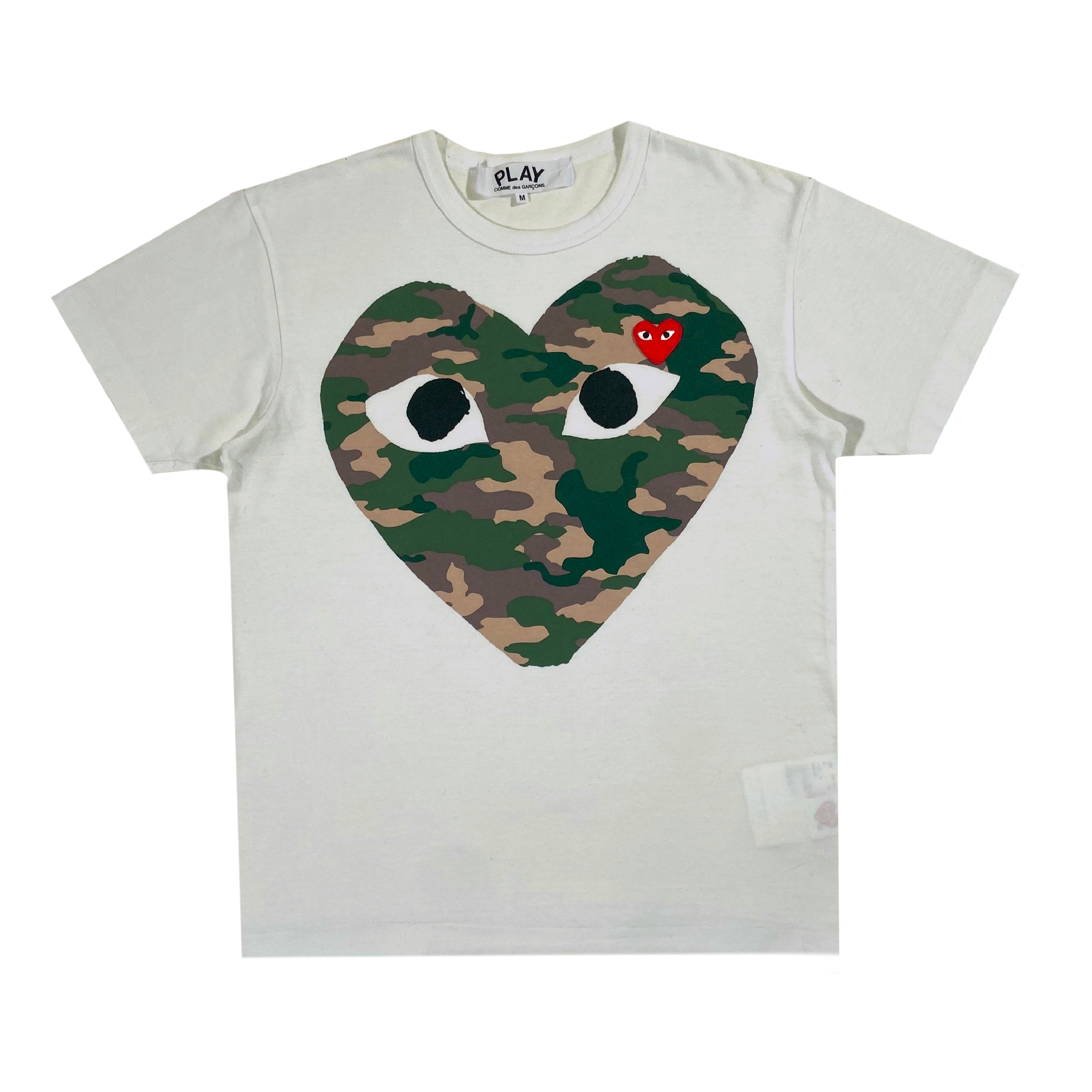 CDG PLAY T-SHIRT WHITE M