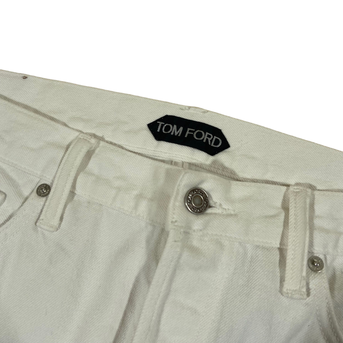 TOM FORD WHITE DENIM JEANS 36W