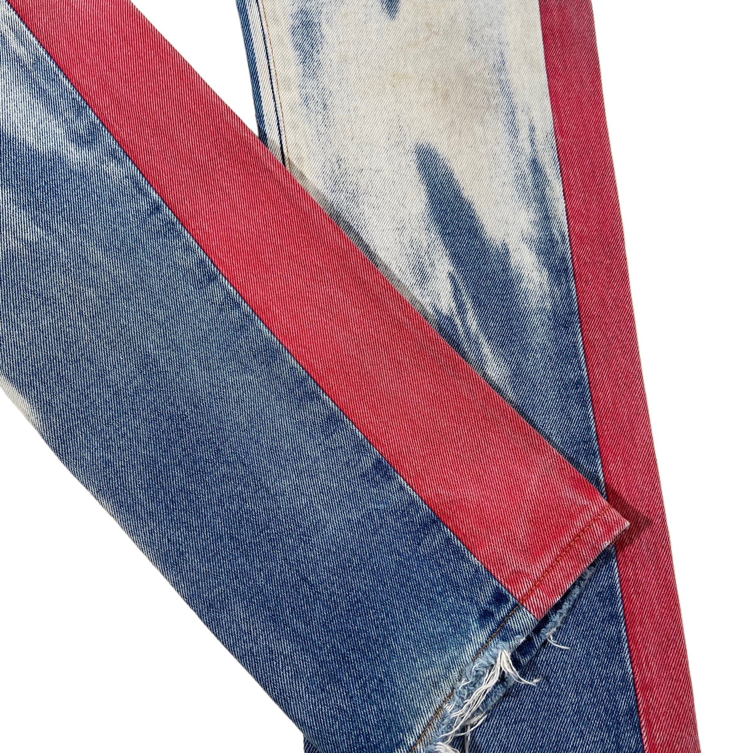 OFF-WHITE WASHED DENIM JEANS 31W