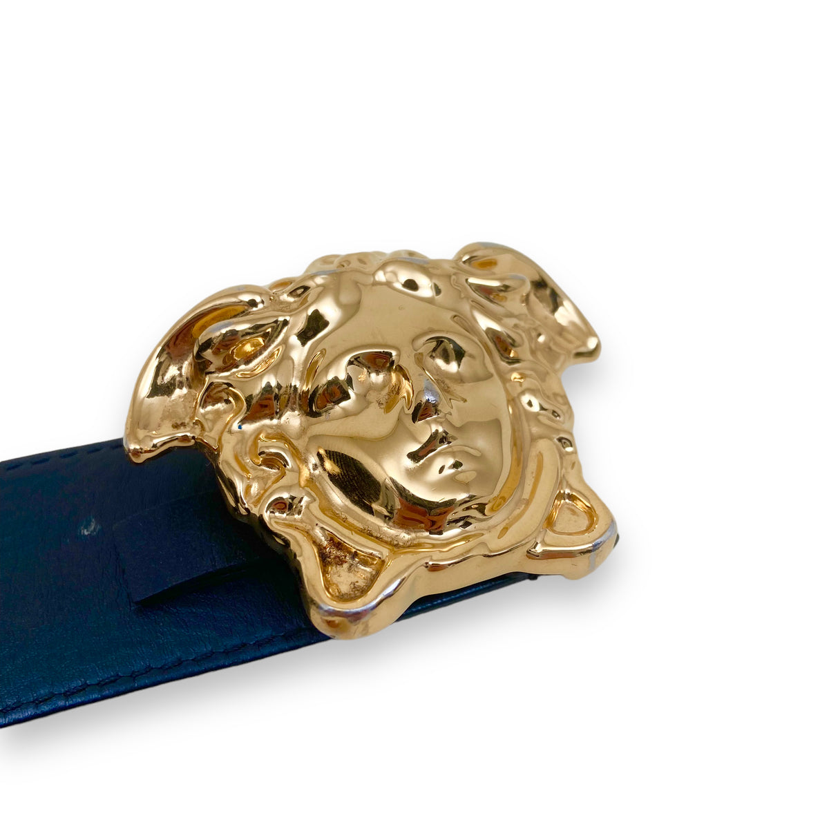 VERSACE BELT BLACK / GOLD