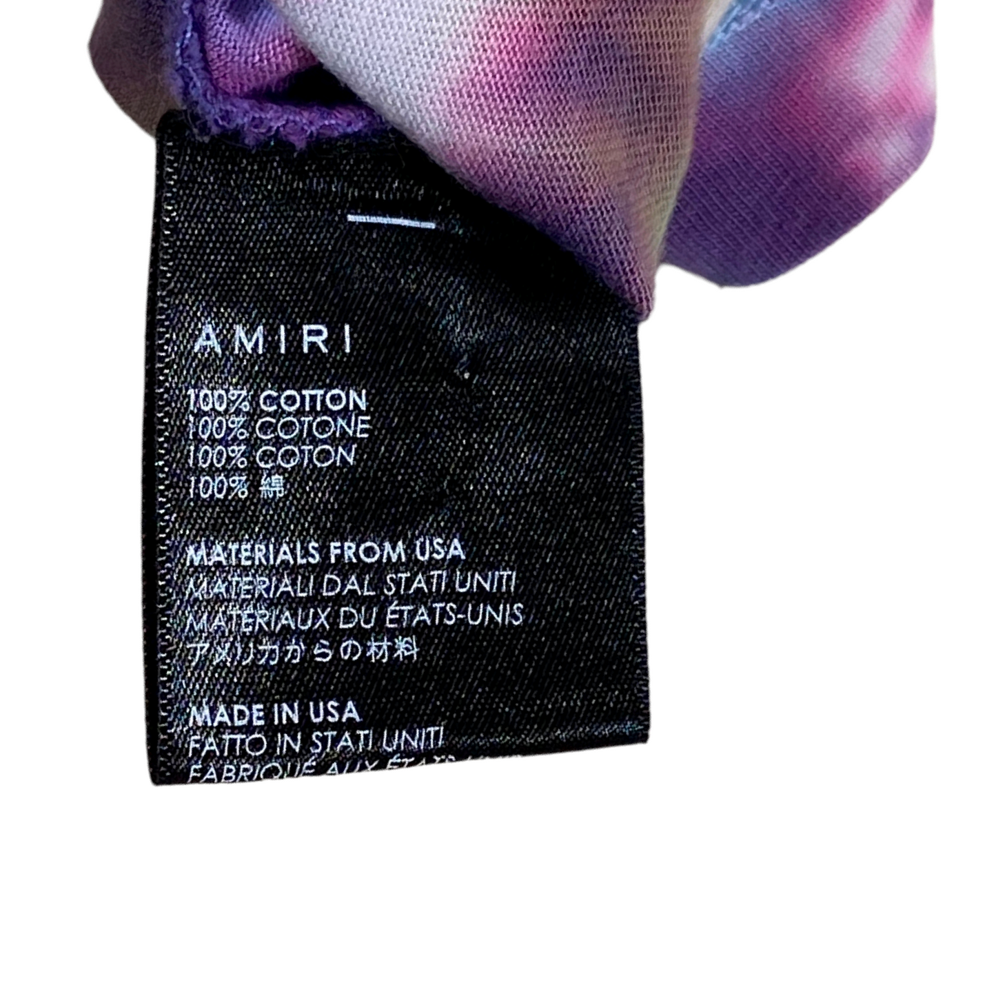 AMIRI TIE DYE T-SHIRT XL