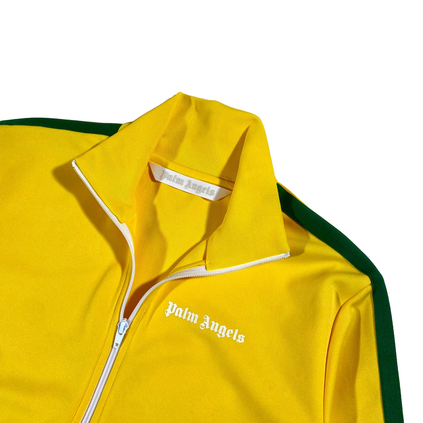 PALM ANGELS ZIP UP TRACK TOP YELLOW WOMENS M