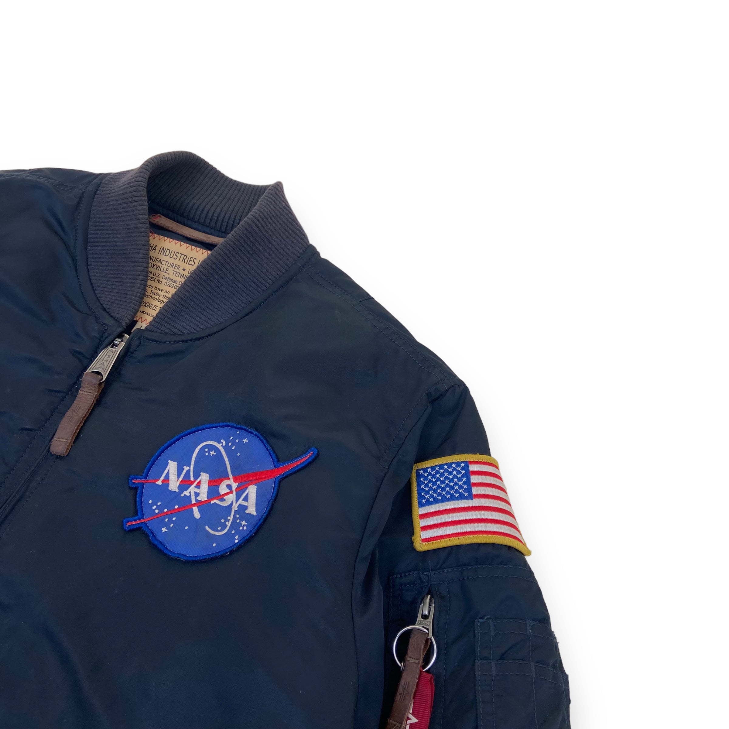 ALPHA INDUSTRIES BOMBER JACKET NAVY L