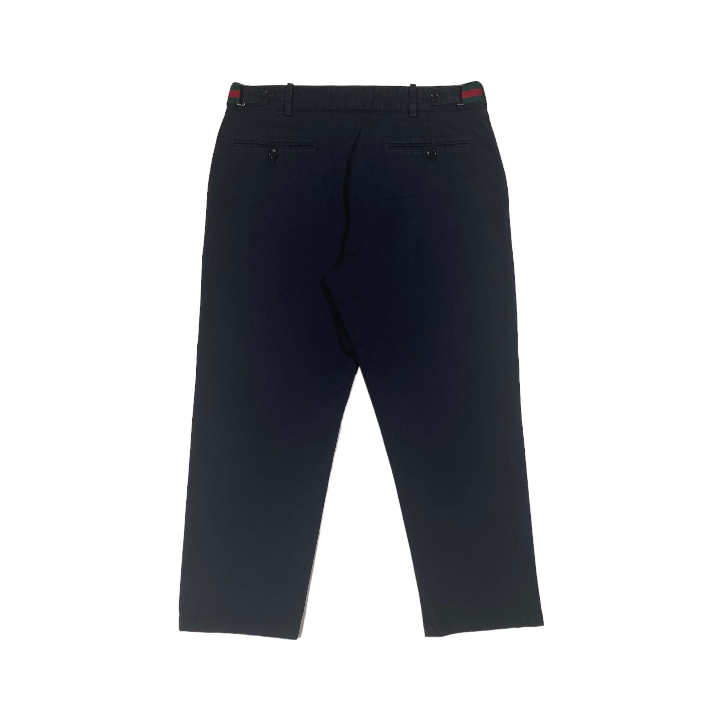GUCCI SHORT CHINO TROUSERS NAVY 31W