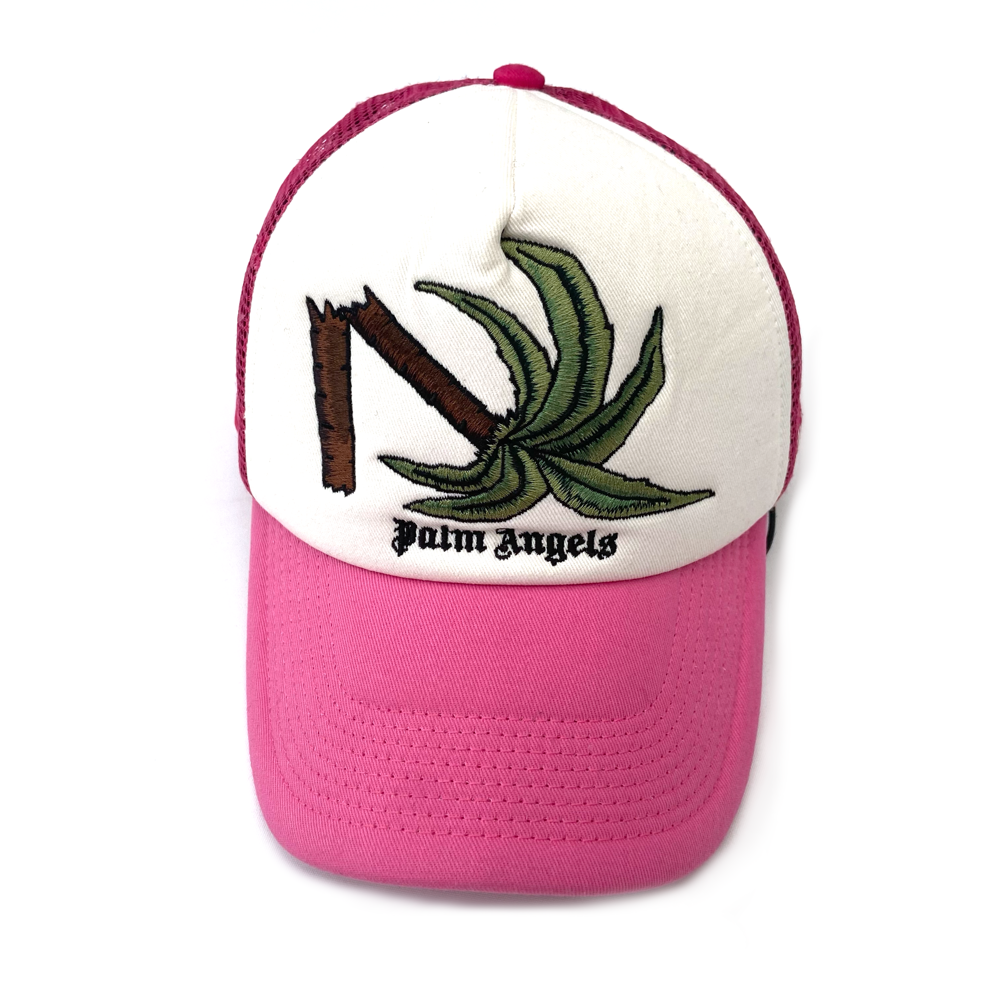 PALM ANGELS TRUCKER HAT PINK