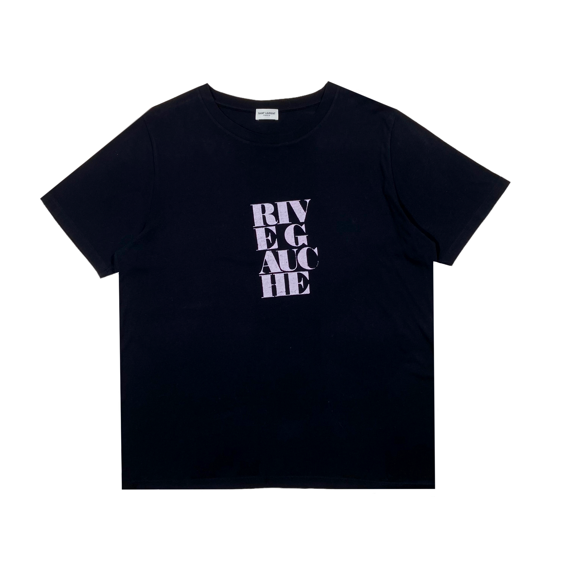 SAINT LAURENT RIVE GAUCHE T-SHIRT BLACK XL