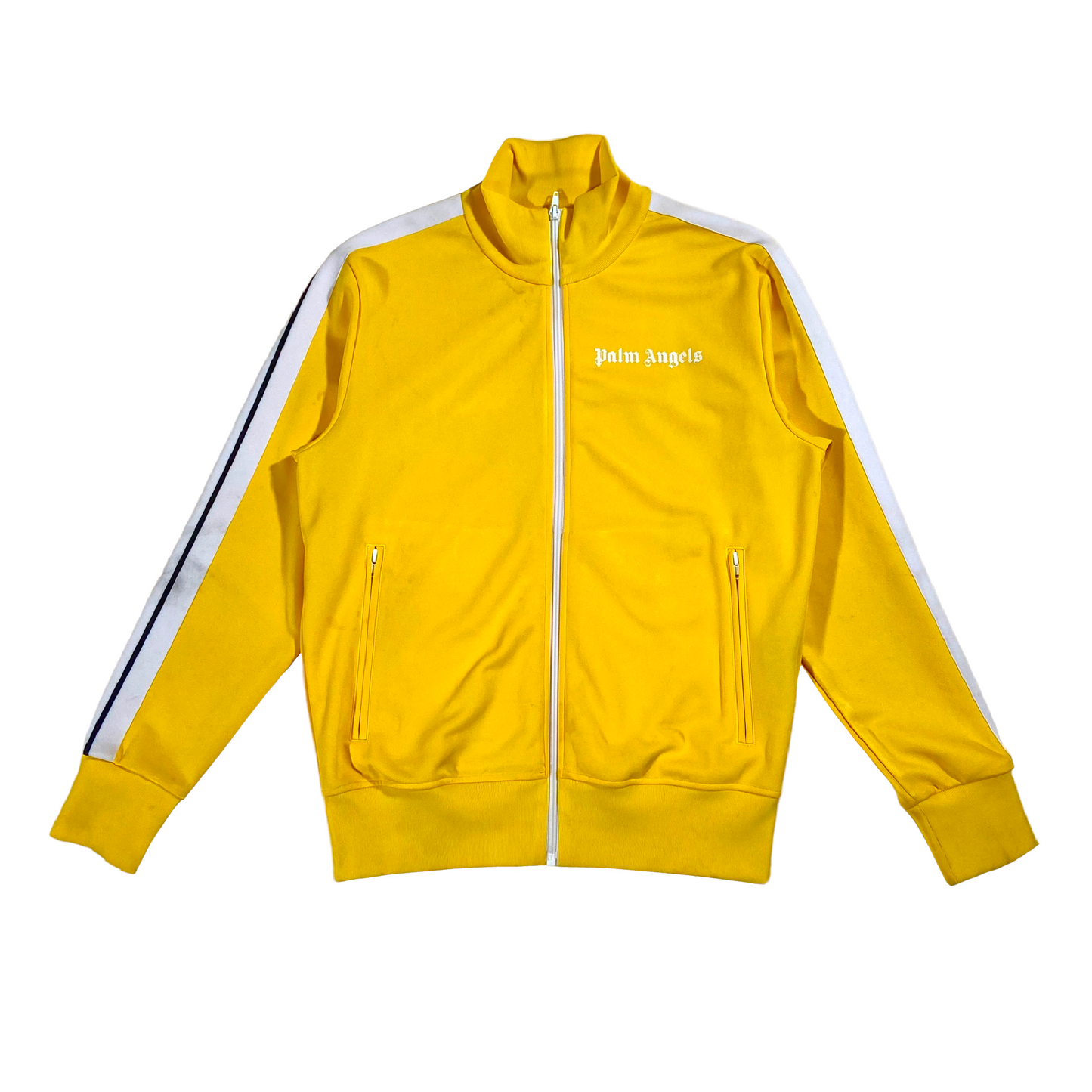 PALM ANGELS ZIP UP TRACK TOP YELLOW M